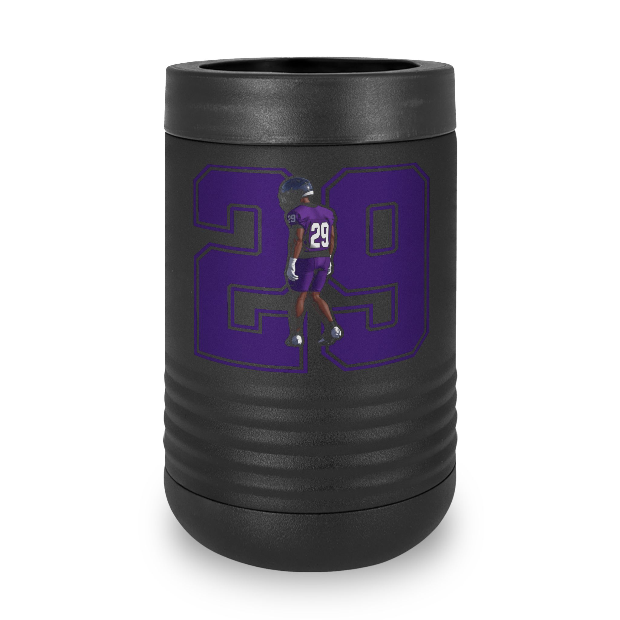 Stainless Can Cooler — character_number in Black