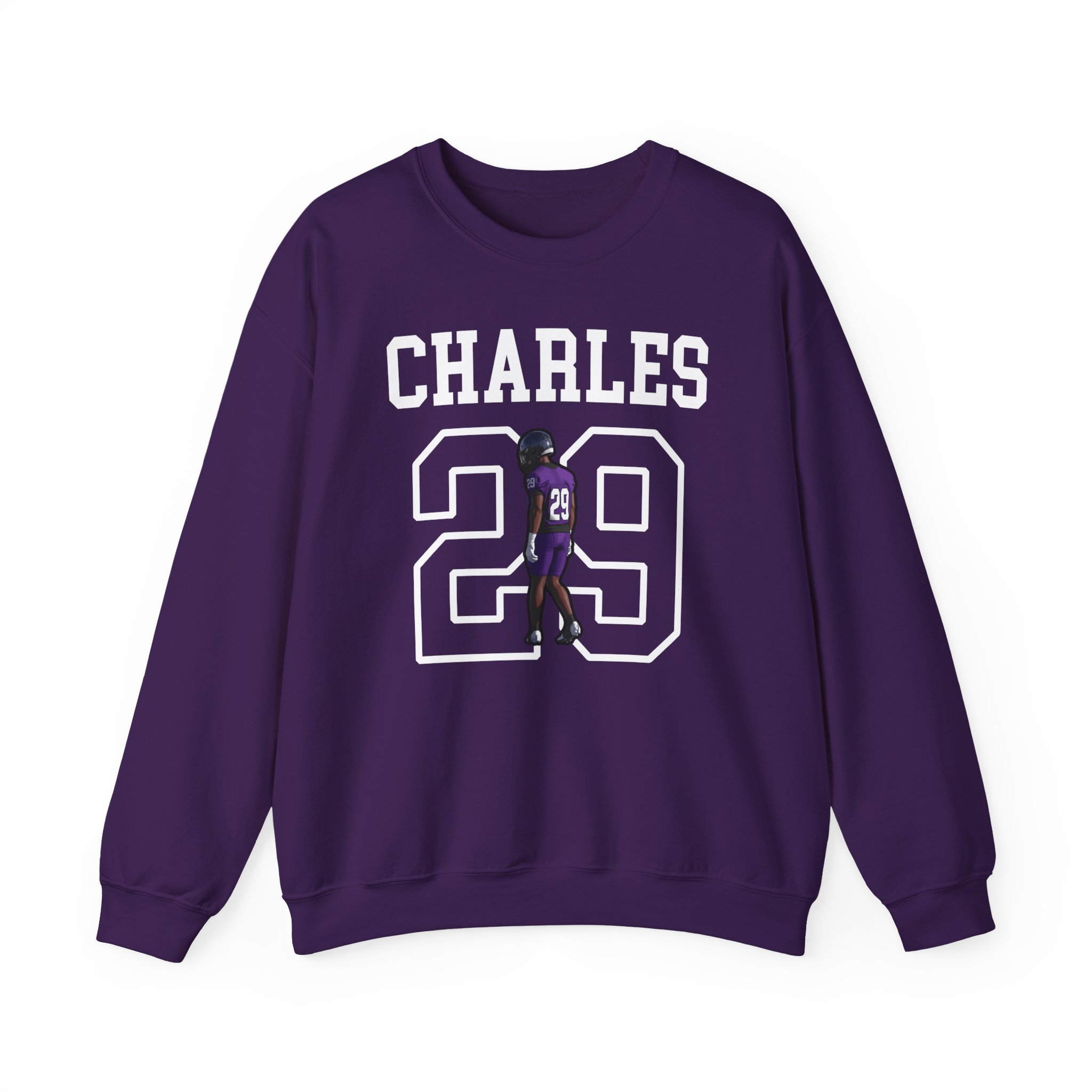 Crewneck Sweatshirt — character_shirsey in Purple