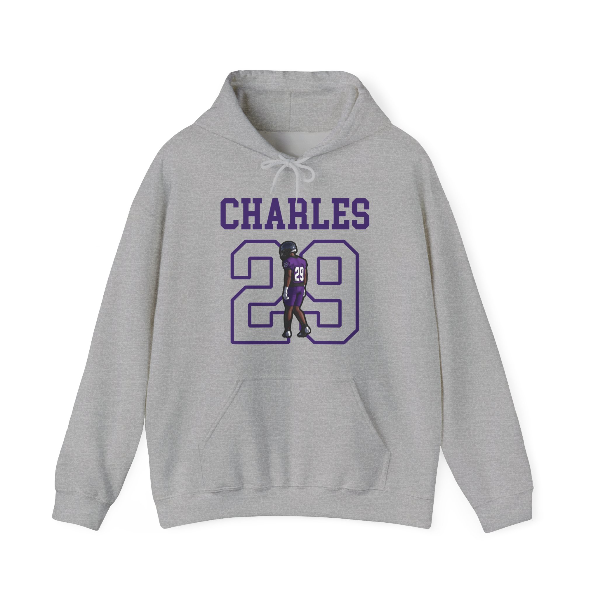 Hoodie — character_shirsey in Grey