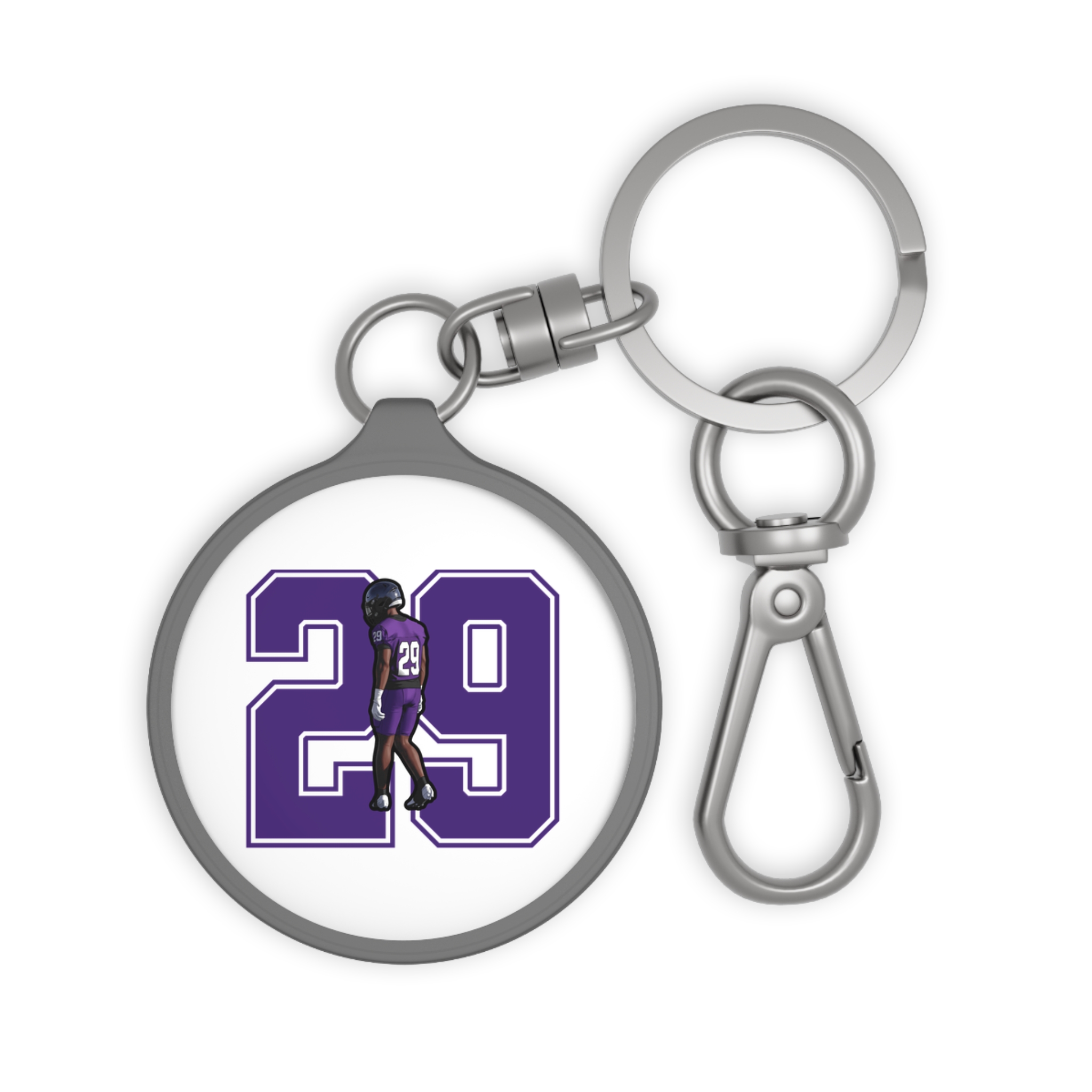 Keychain — character_number in Grey