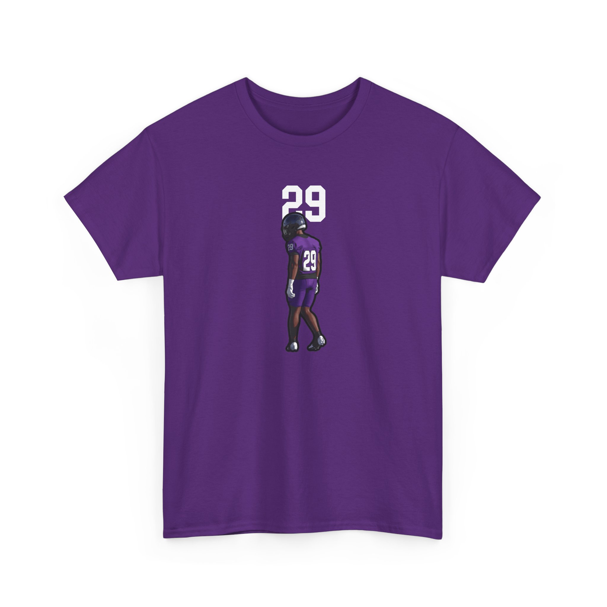 Tee — character_number_top in Purple