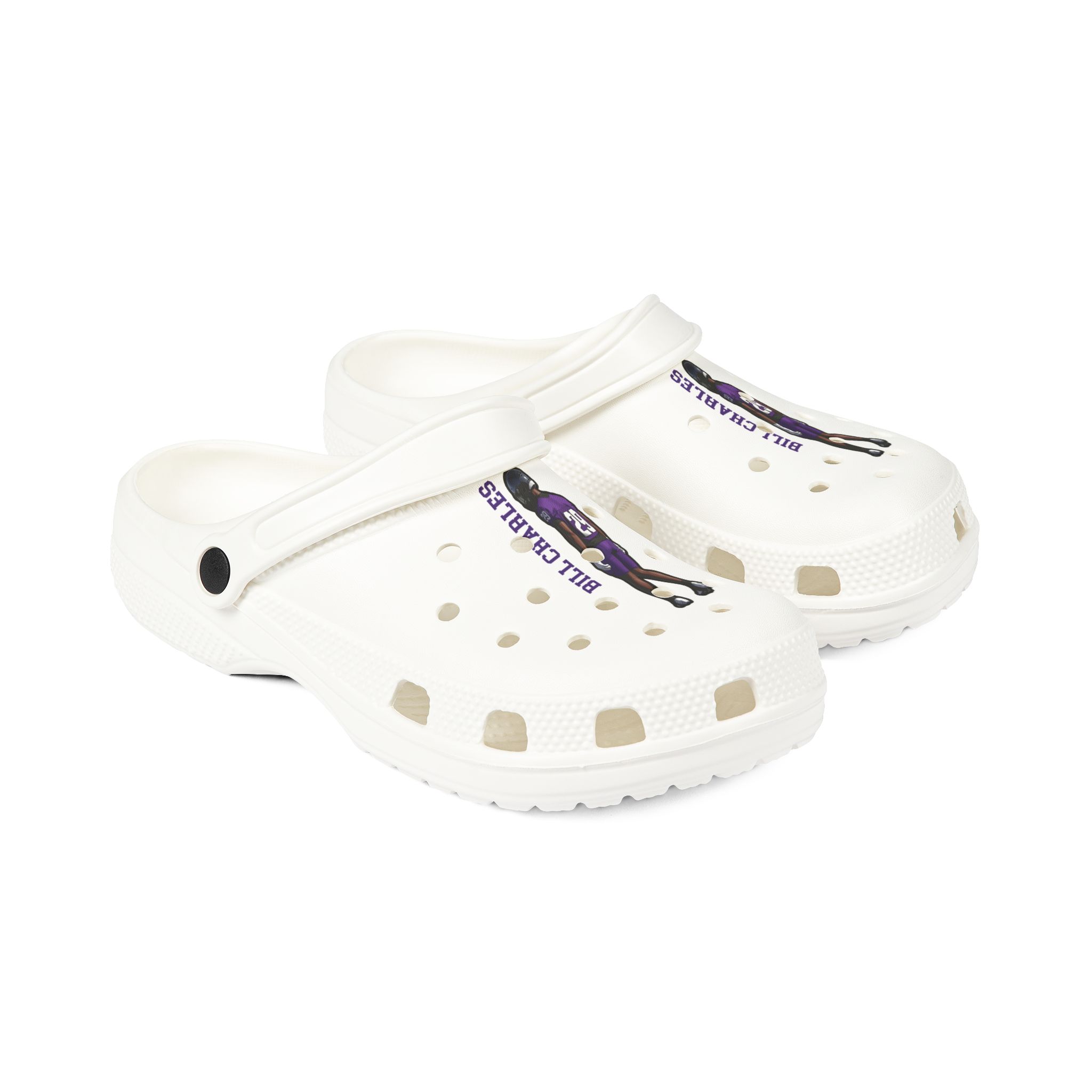 Rubber Clogs — character_name_vertical in White