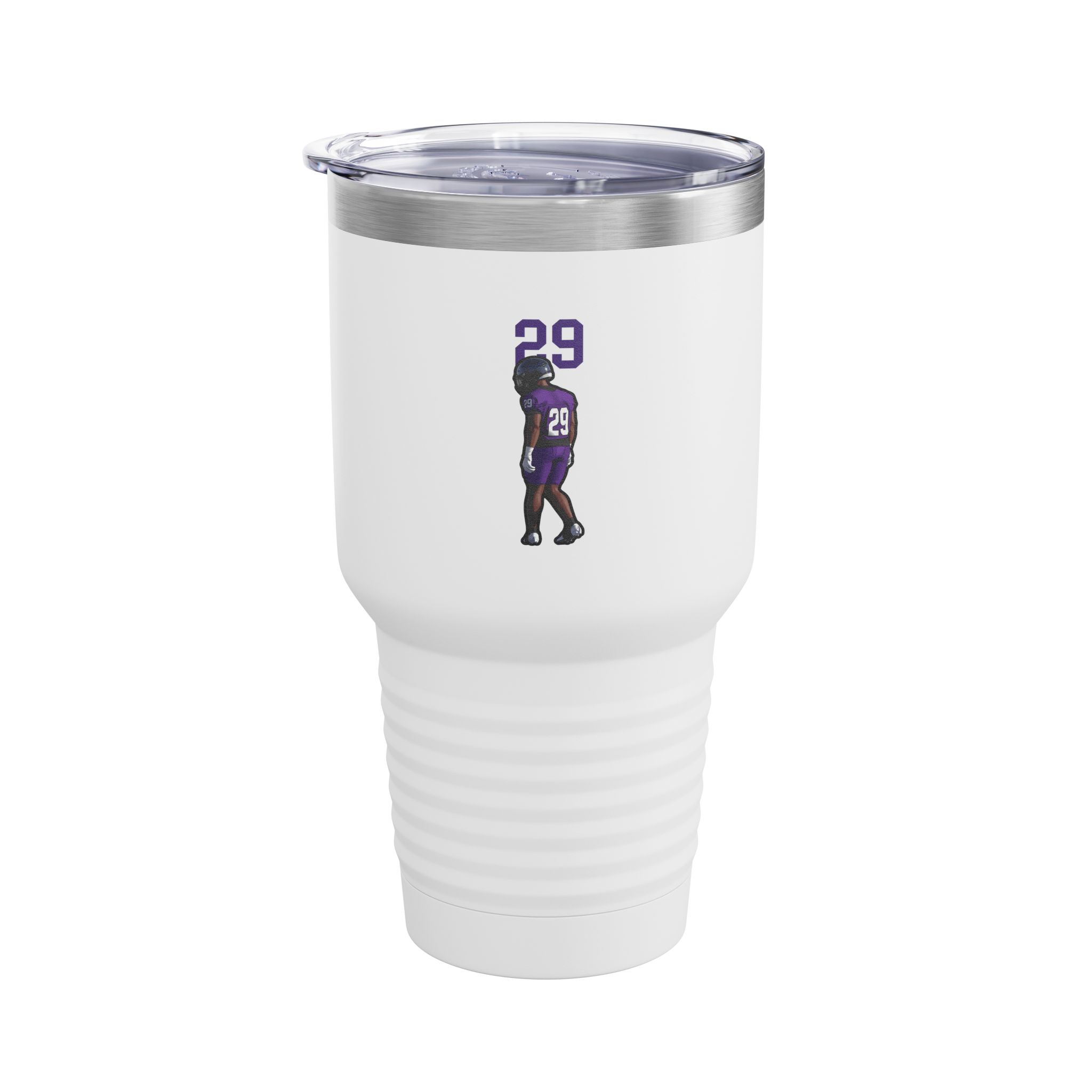 30oz Tumbler — character_number_top in White