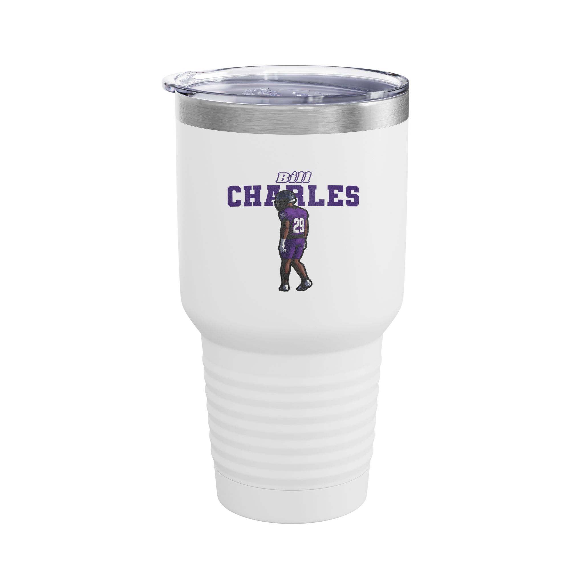 30oz Tumbler — character_name_arch in White