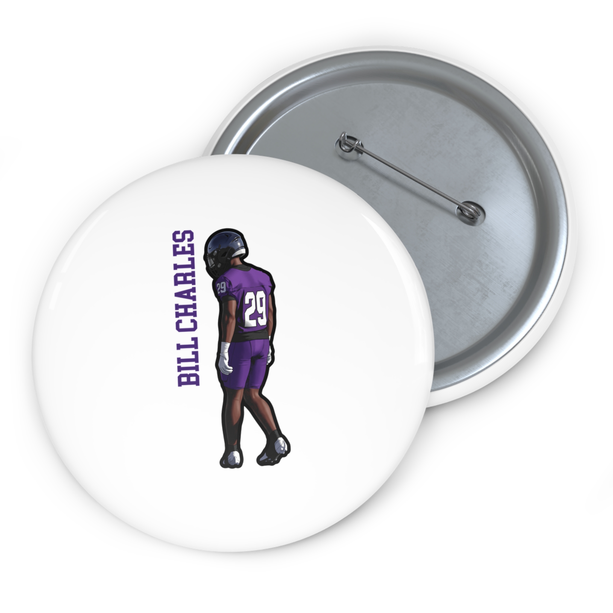 Game Day Pin — character_name_vertical in Classic