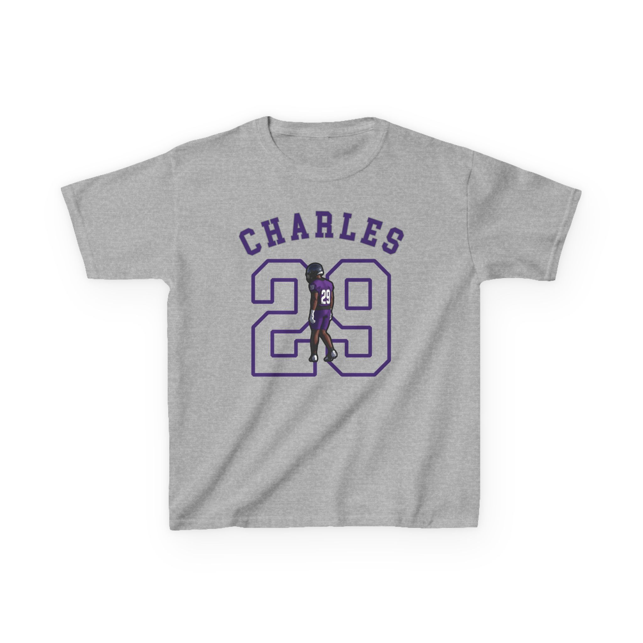 Youth Tee — character_shirsey_arch in Grey