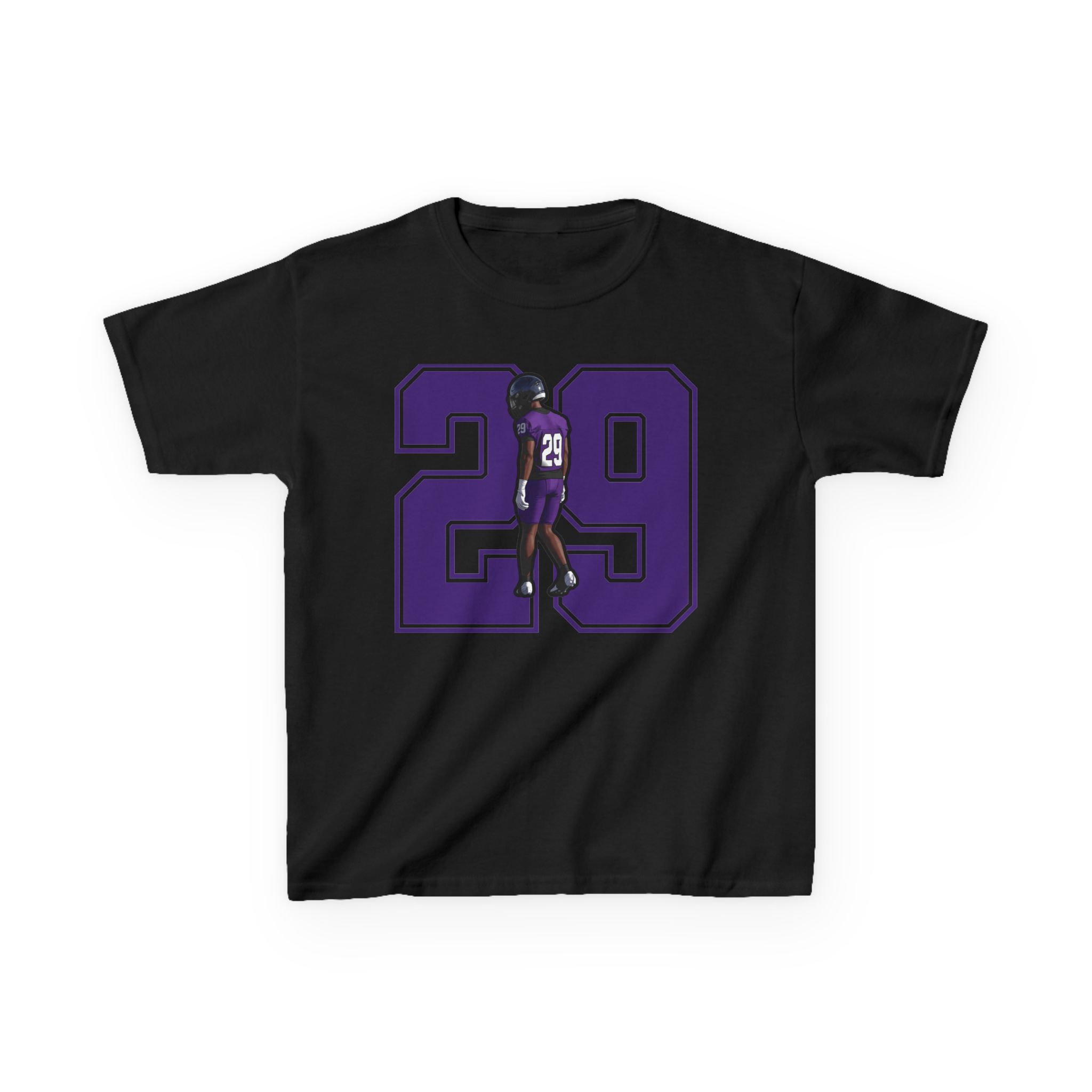 Youth Tee — character_number in Black