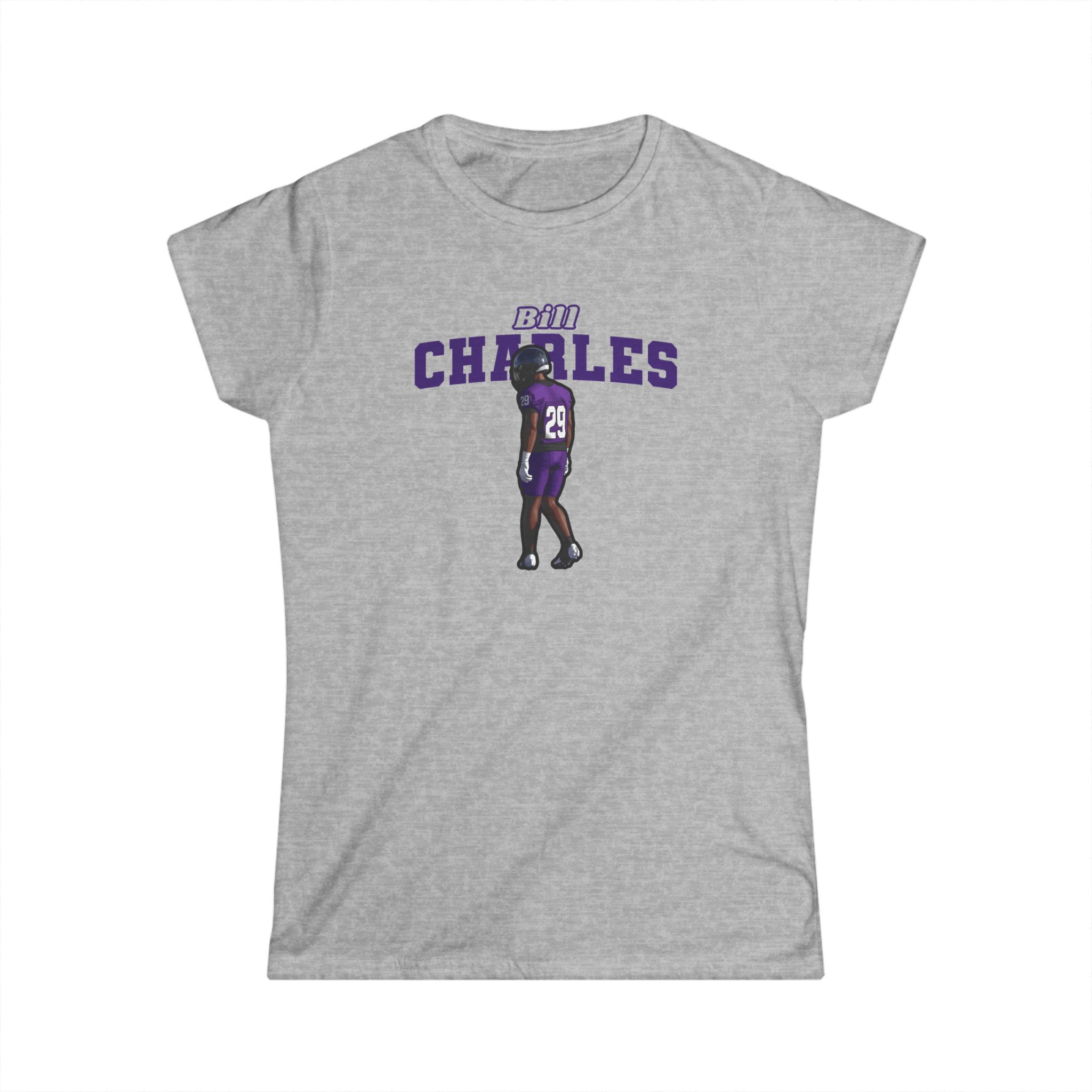 Women's Softstyle Tee — character_name_arch in Grey