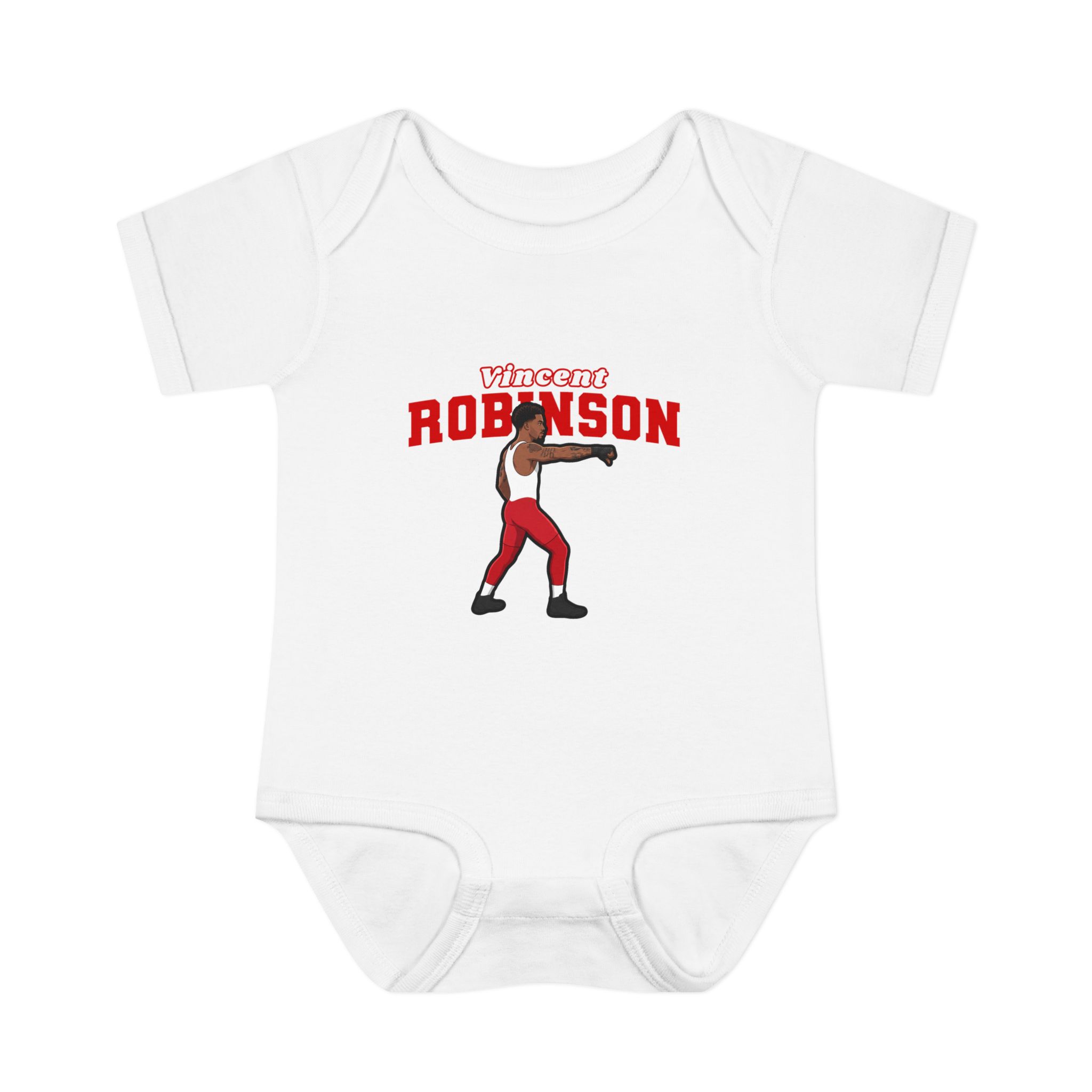Baby Onesie — character_name_arch in White