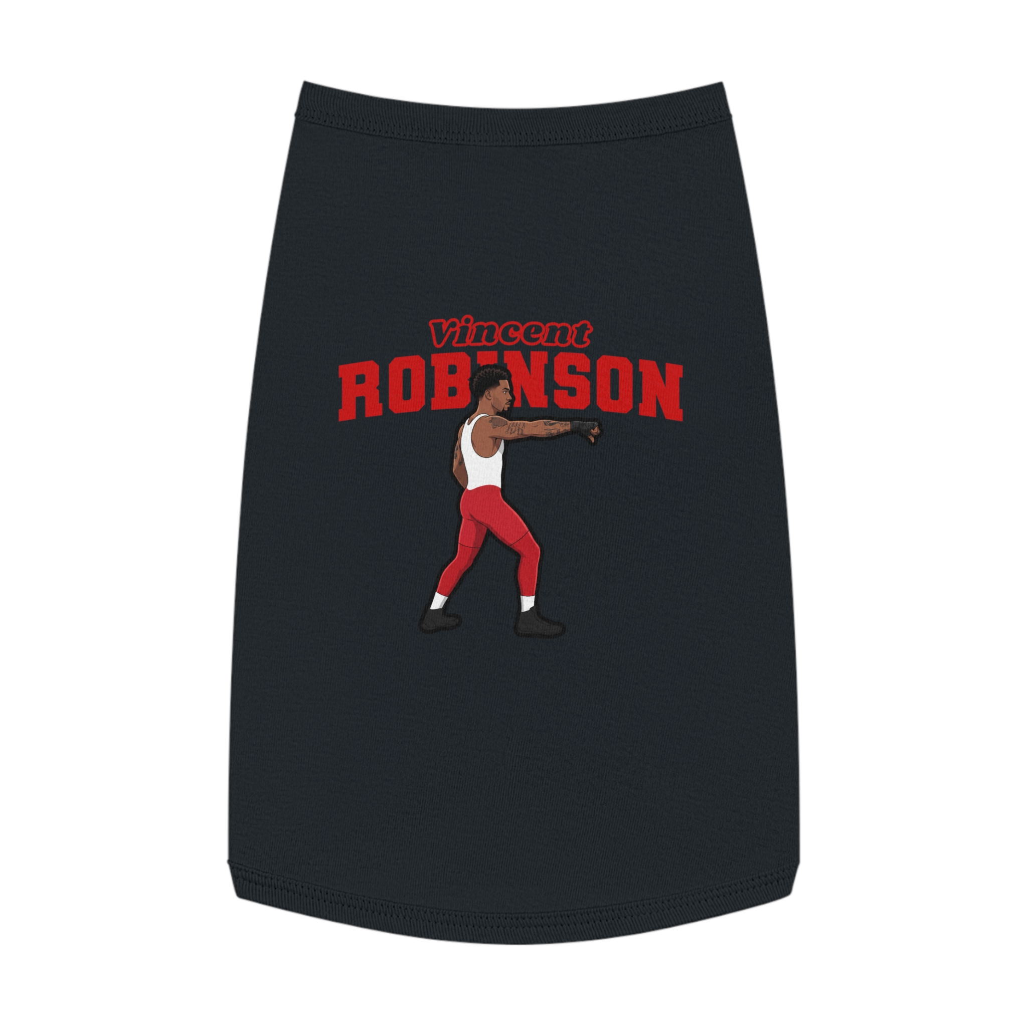 Pet Tank Top — character_name_arch in Black