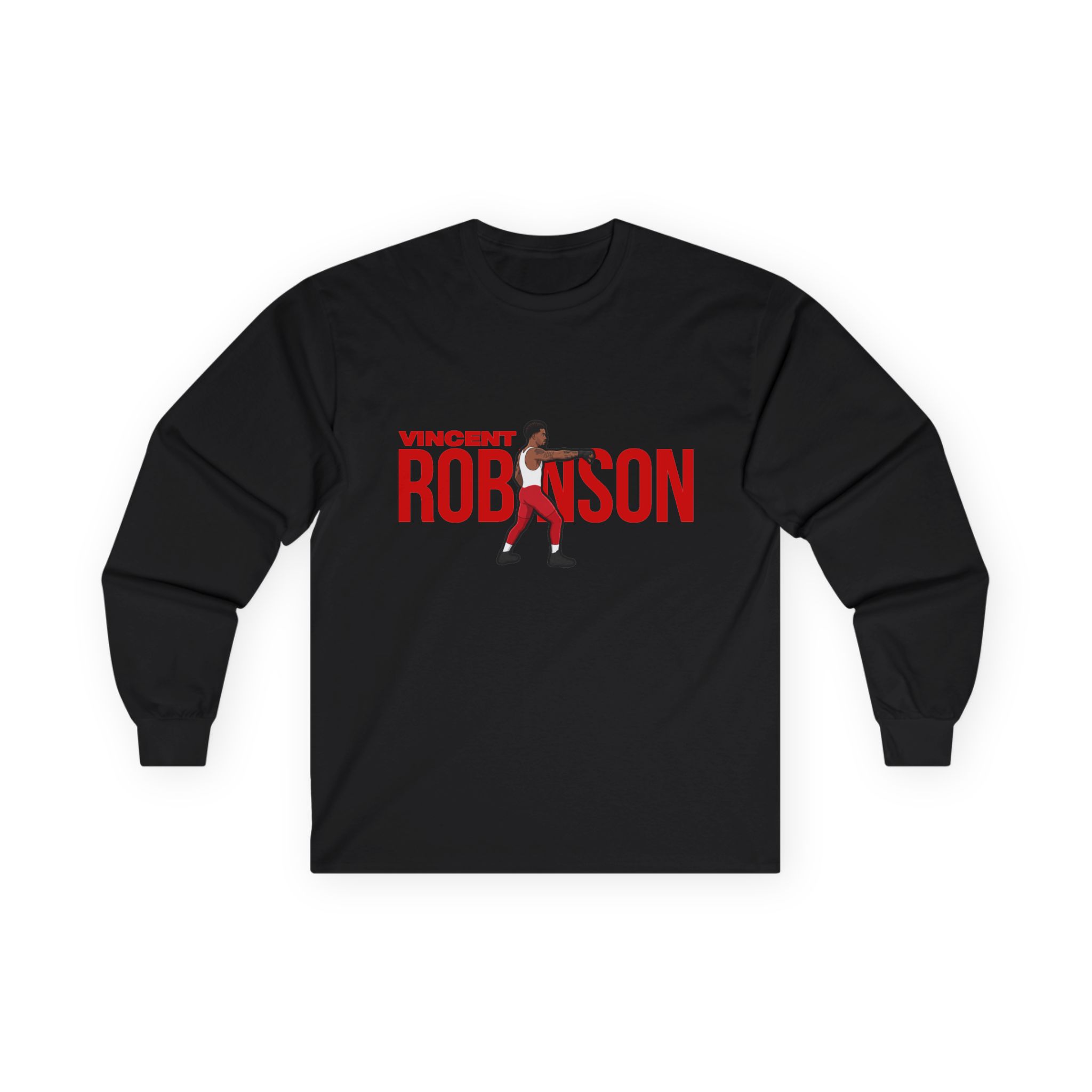 Long Sleeve Tee — character_player_name in Black