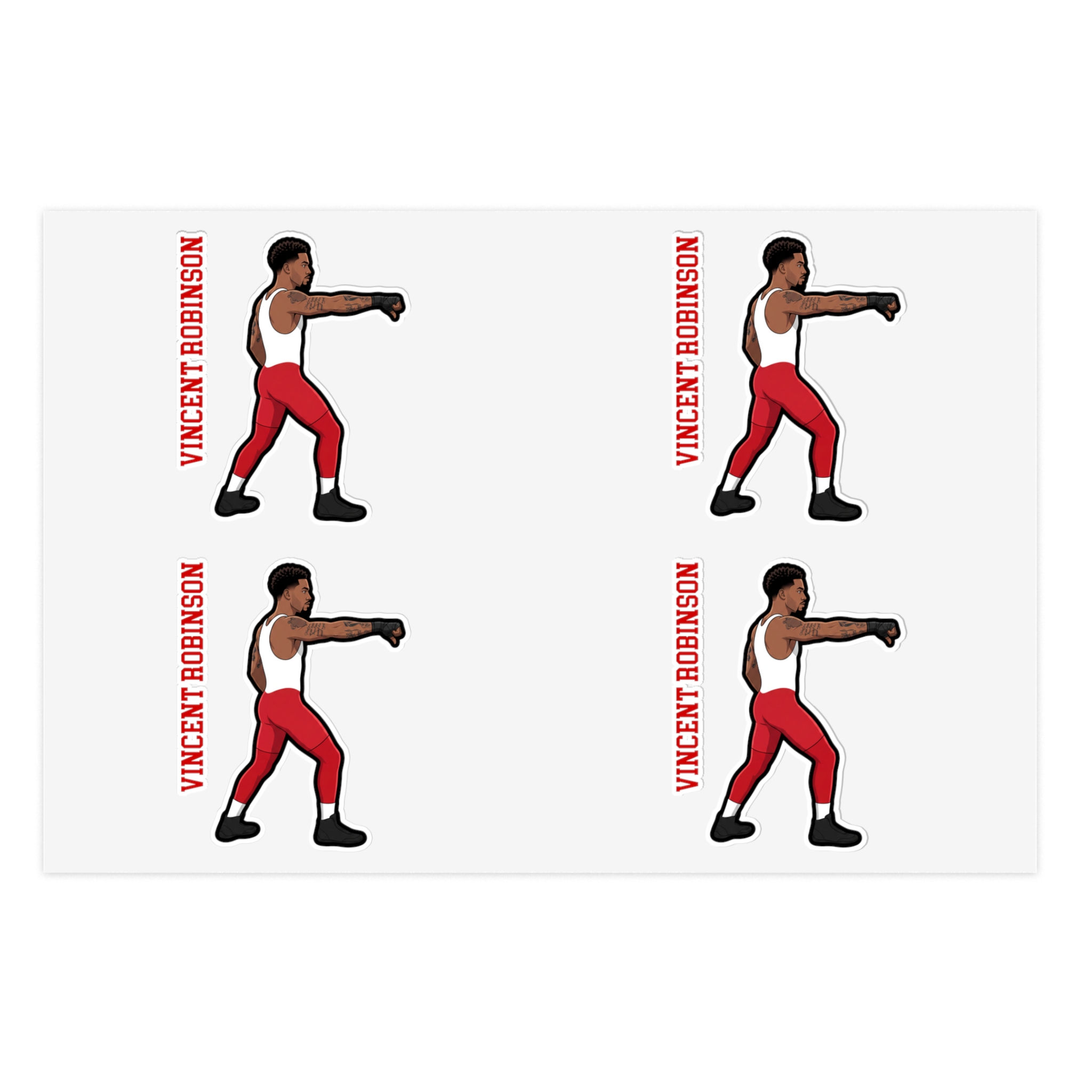 Sticker Sheet — character_name_vertical in Classic