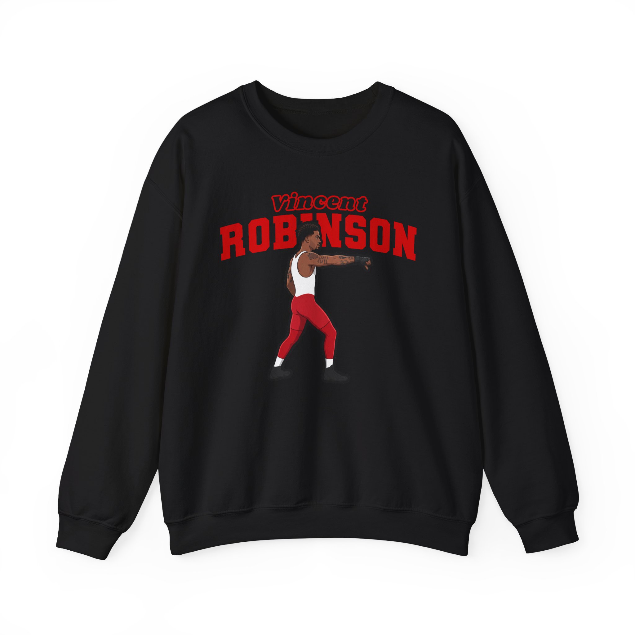 Crewneck Sweatshirt — character_name_arch in Black