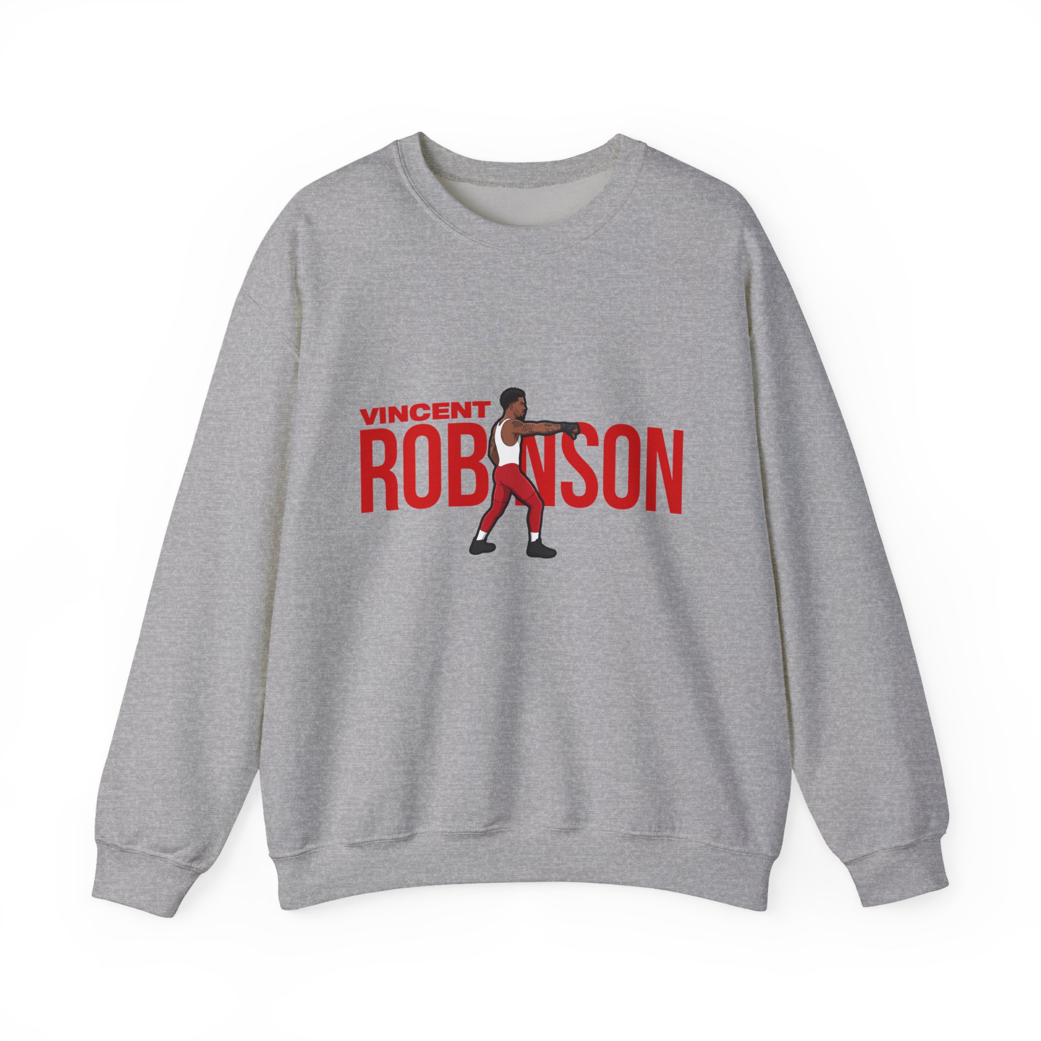 Crewneck Sweatshirt — character_player_name in Grey
