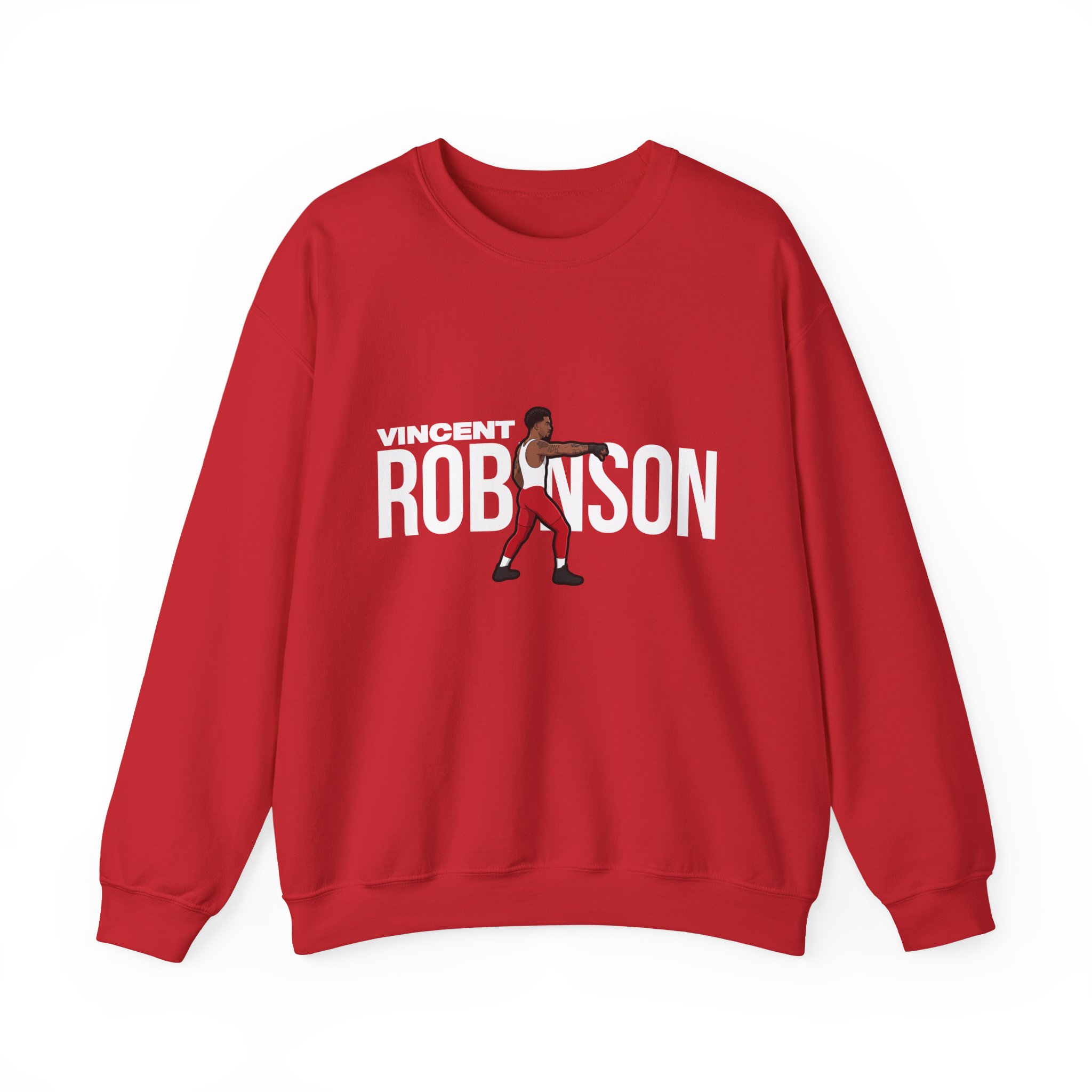 Crewneck Sweatshirt — character_player_name in Red