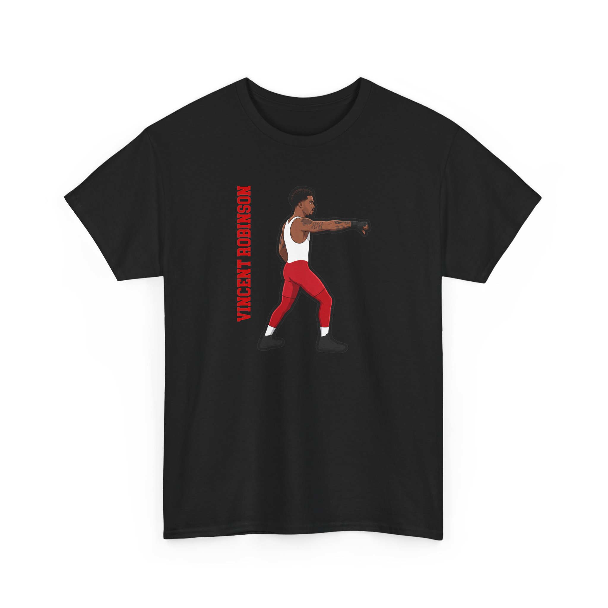Tee — character_name_vertical in Black