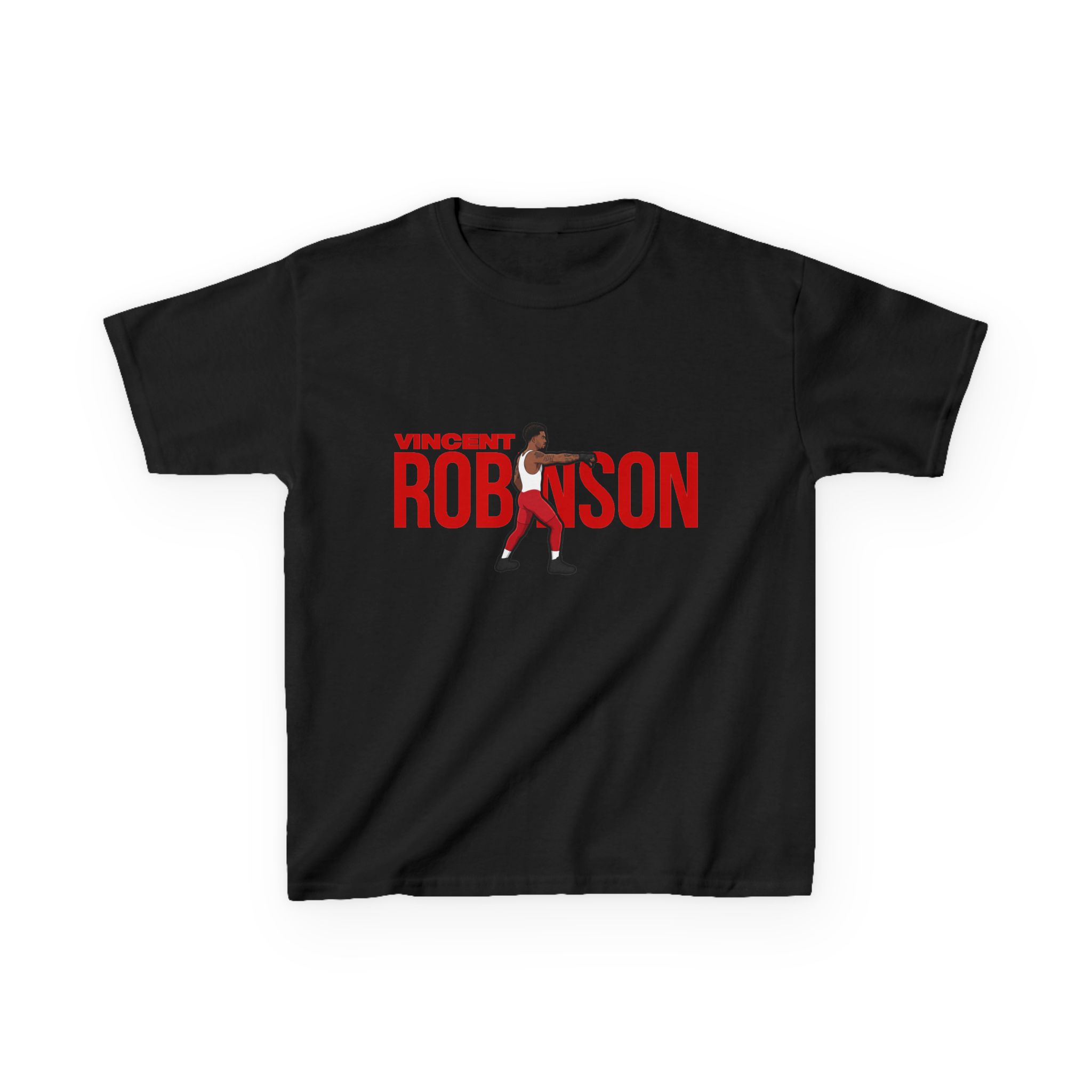 Youth Tee — character_player_name in Black