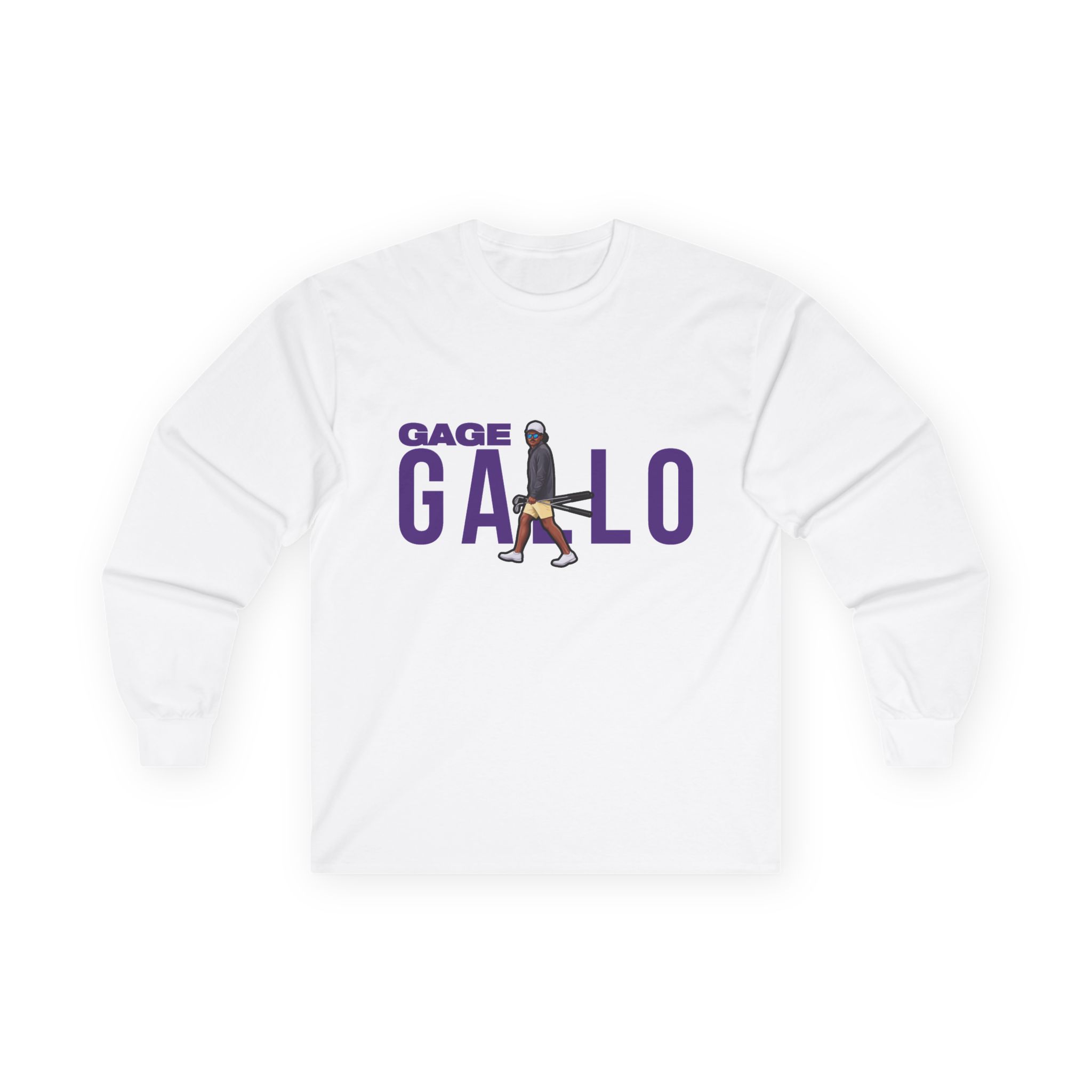 Long Sleeve Tee — character_player_name in White