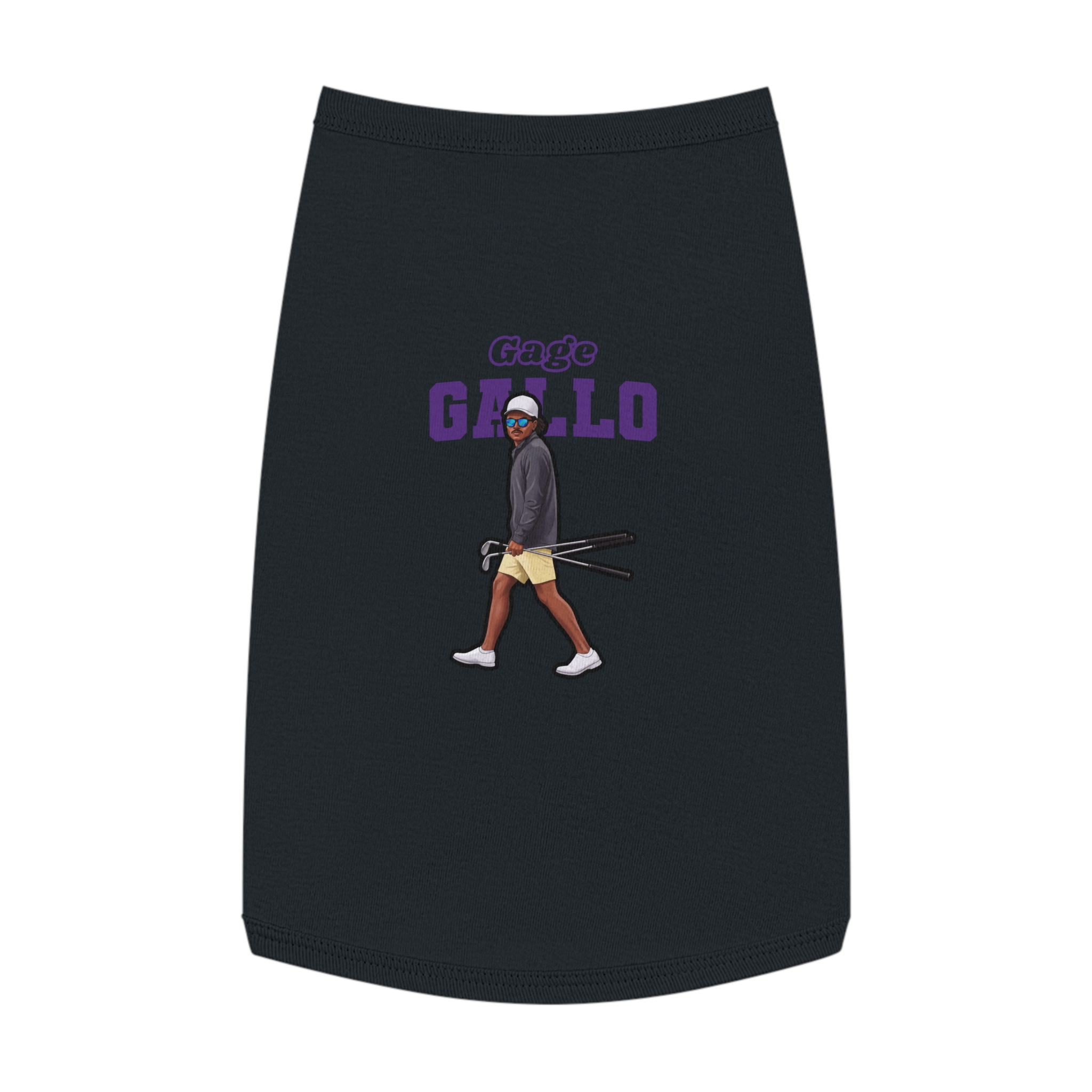 Pet Tank Top — character_name_arch in White