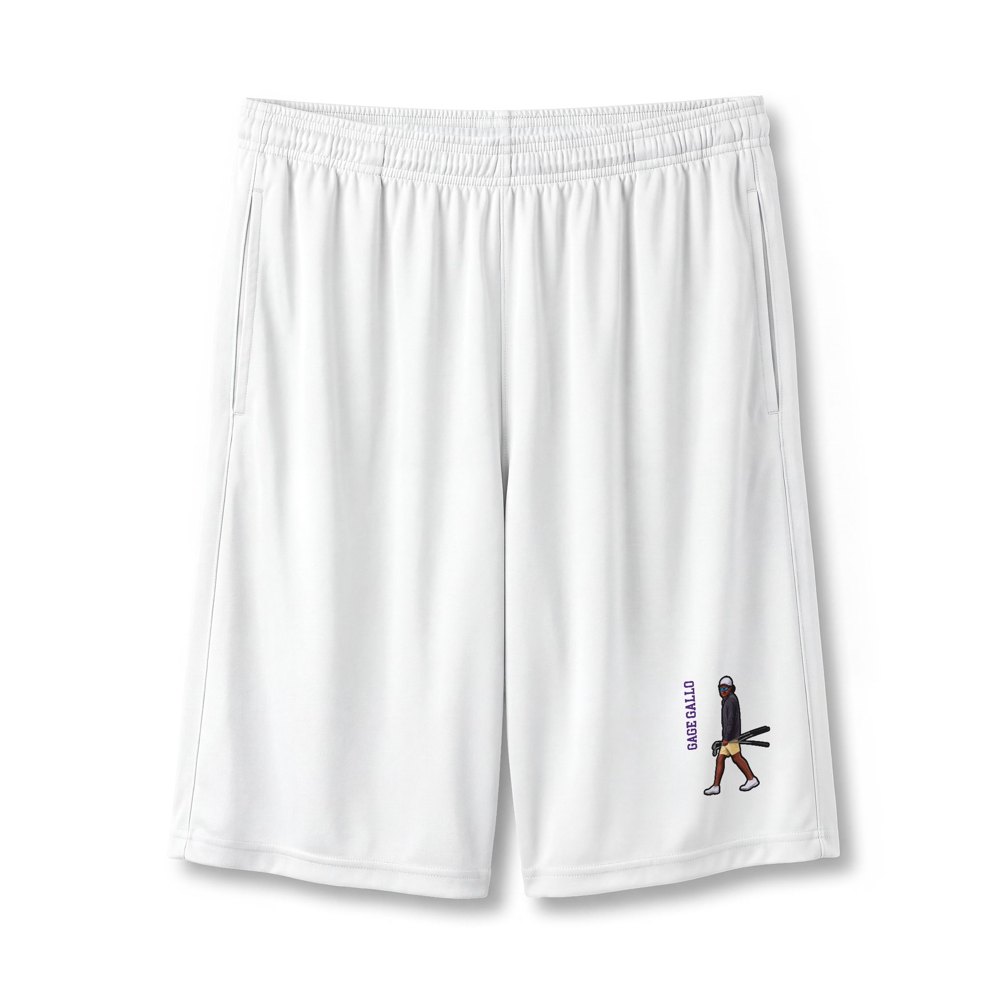 Shorts — character_name_vertical in White