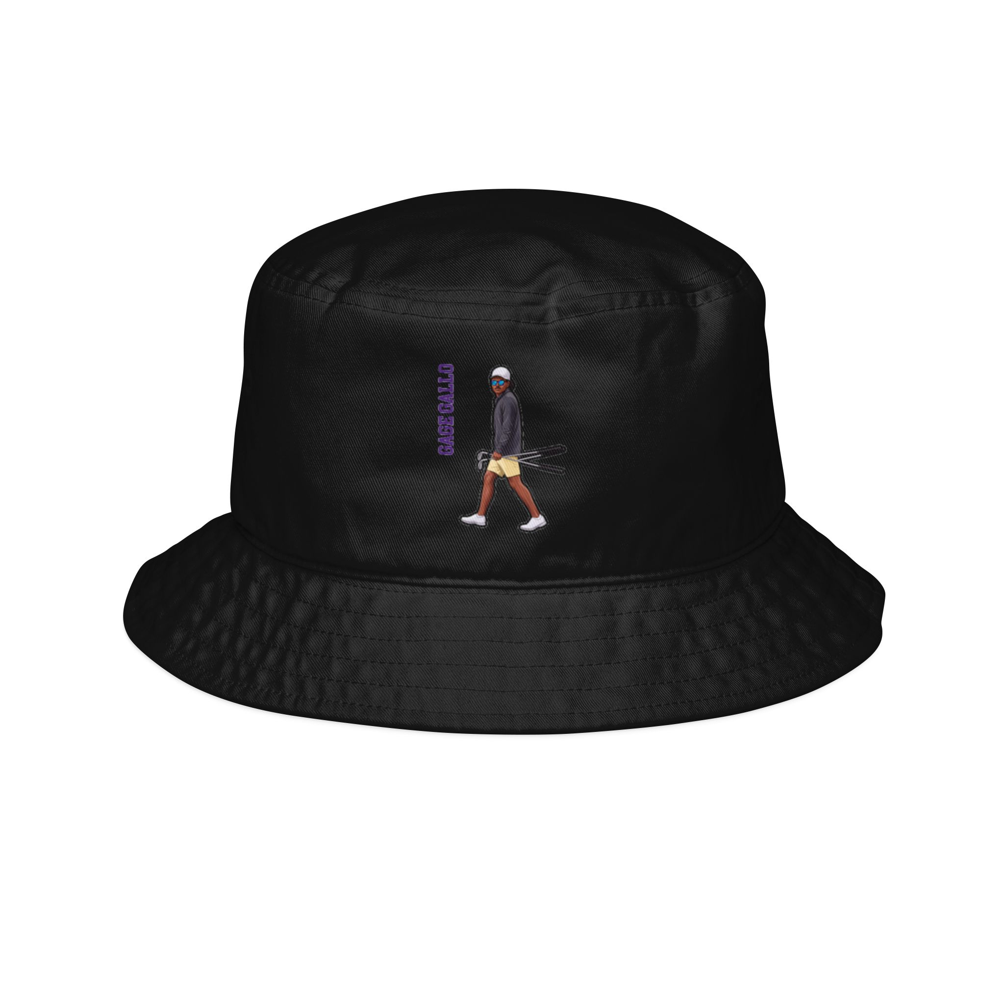 Bucket Hat — character_name_vertical in Black