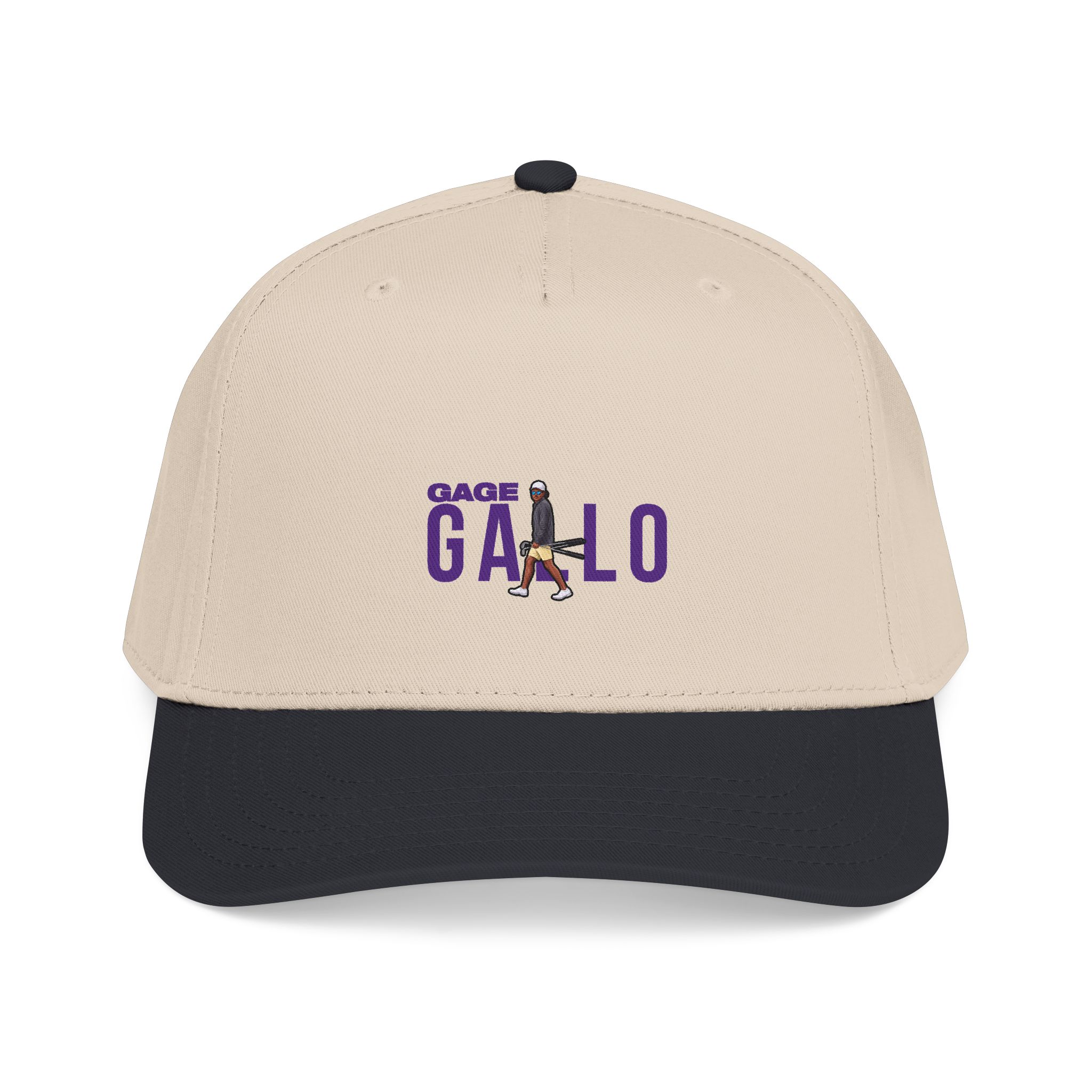 Baseball Cap — character_player_name in Black / Natural