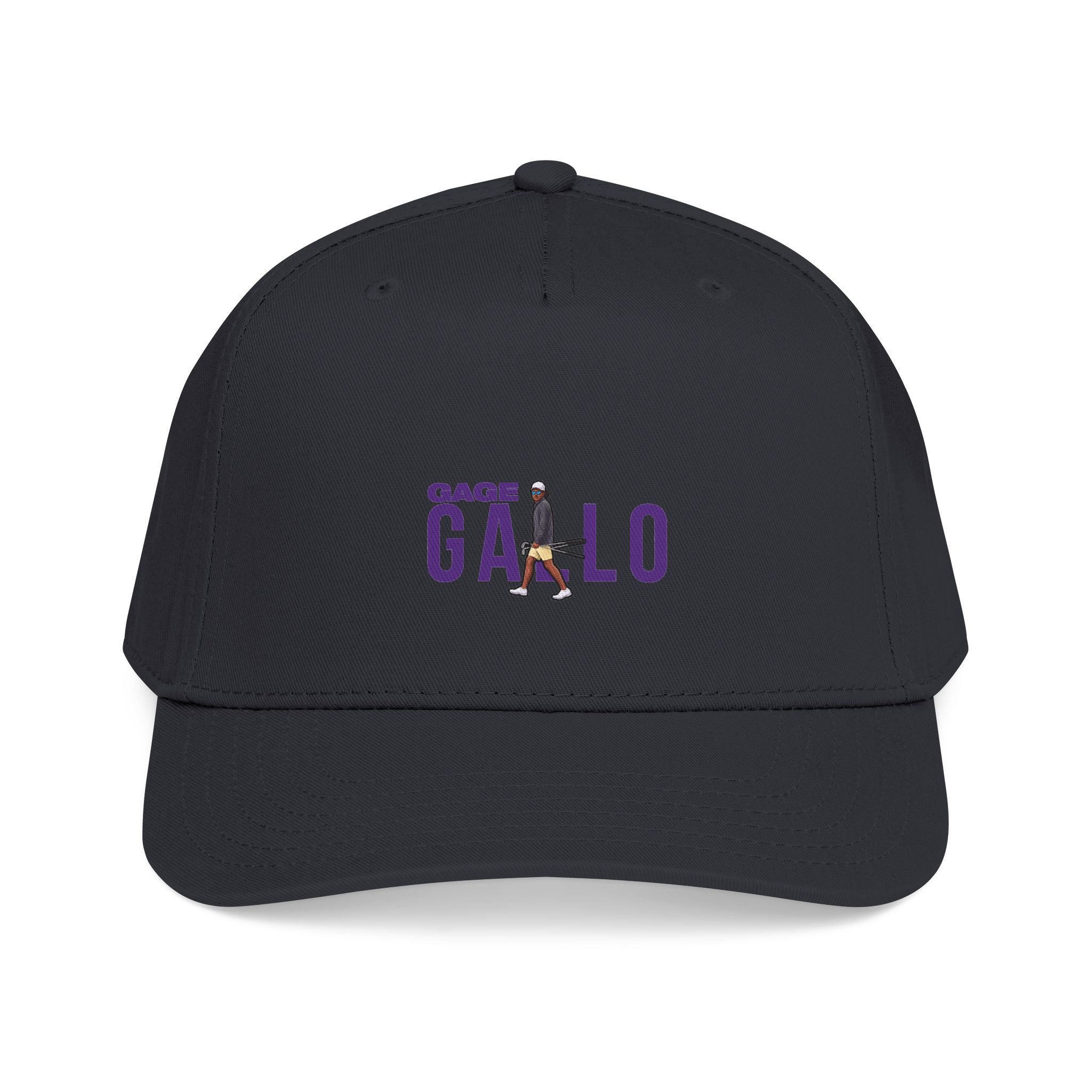 Baseball Cap — character_player_name in Black