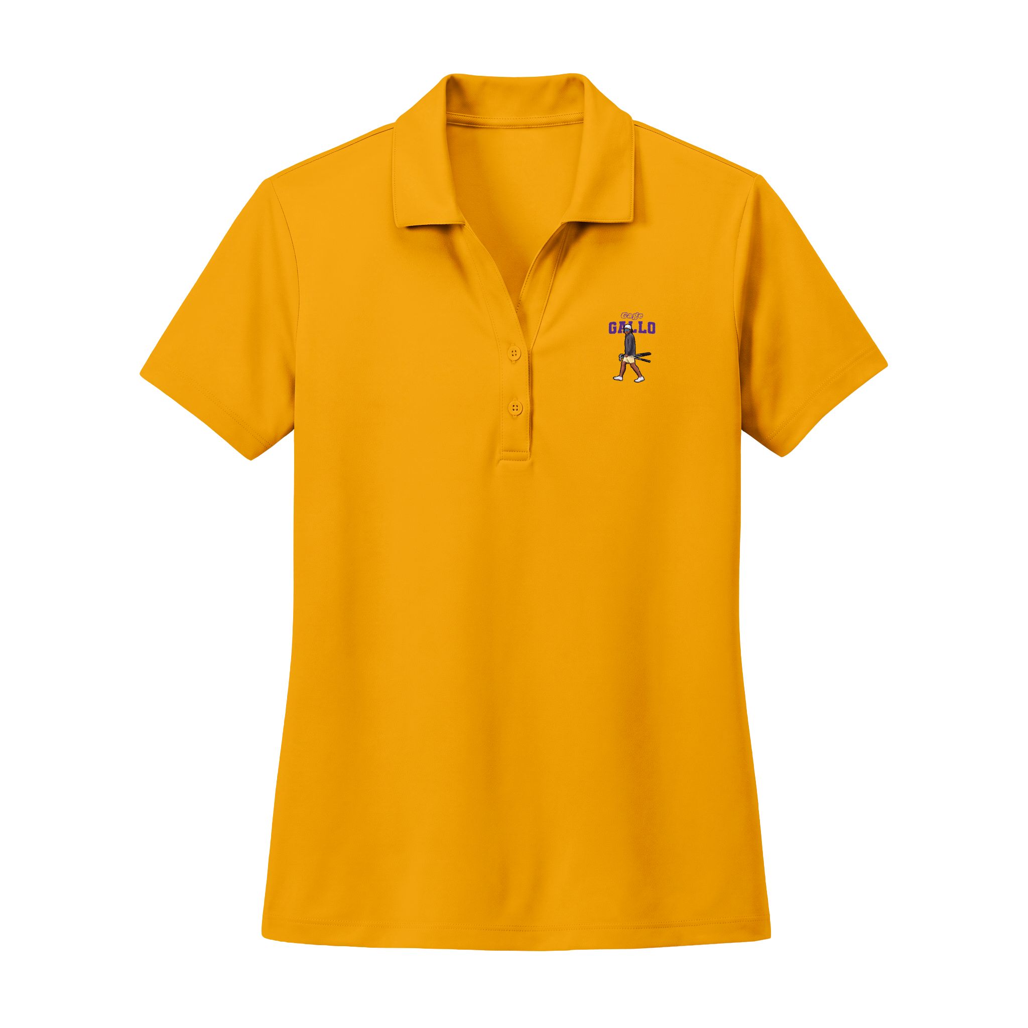 Women's Polo — character_name_arch in Gold