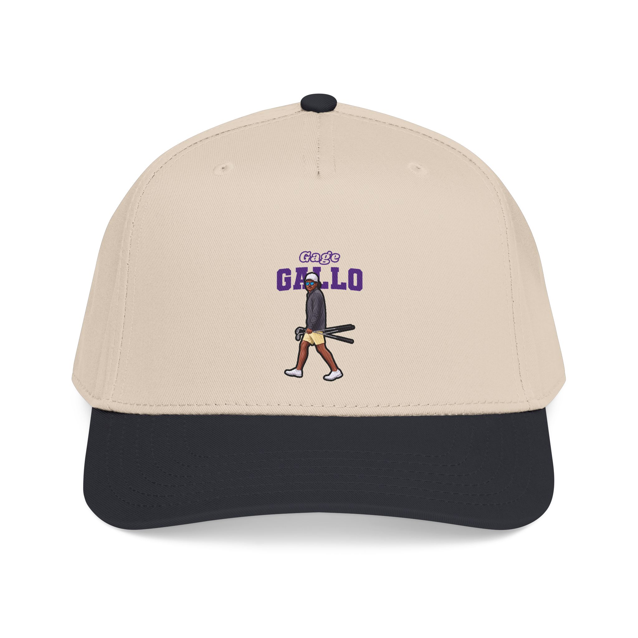 Baseball Cap — character_name_arch in Black / Natural