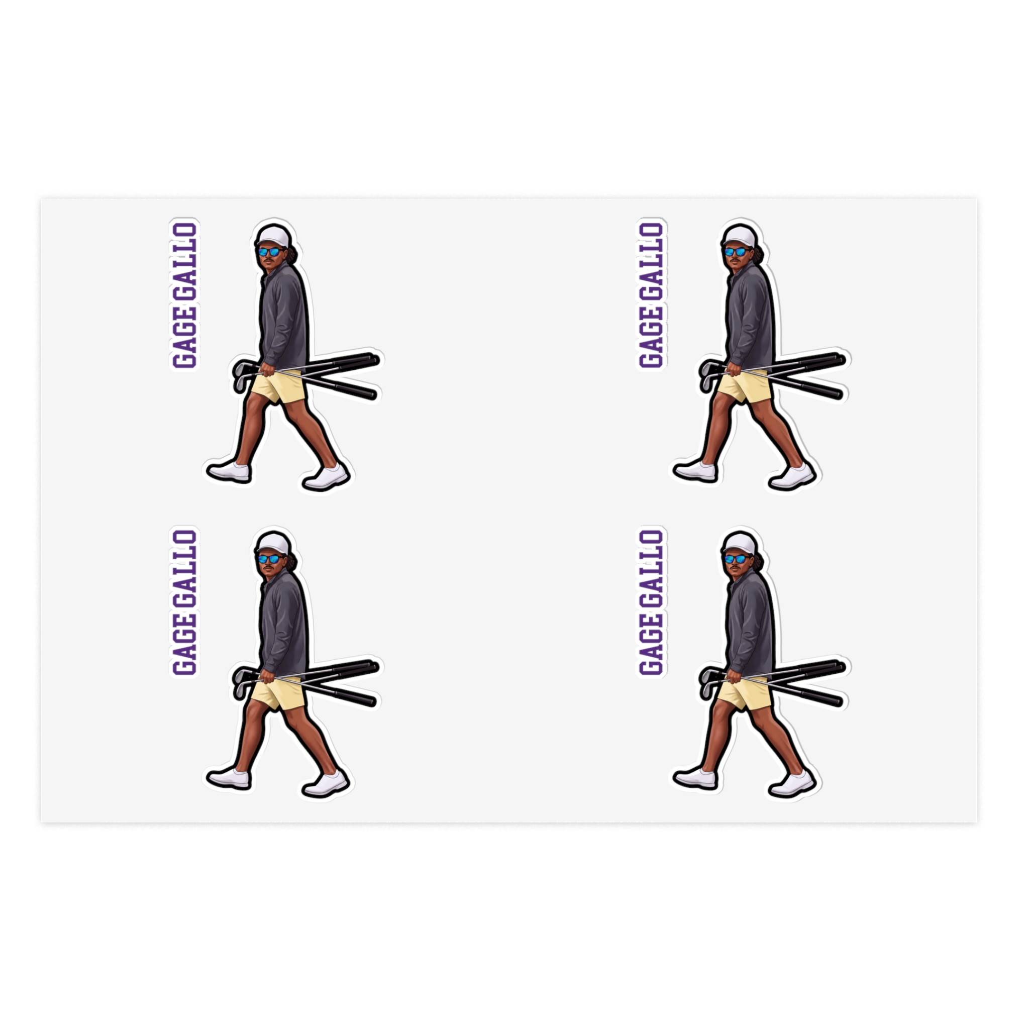 Sticker Sheet — character_name_vertical in Classic