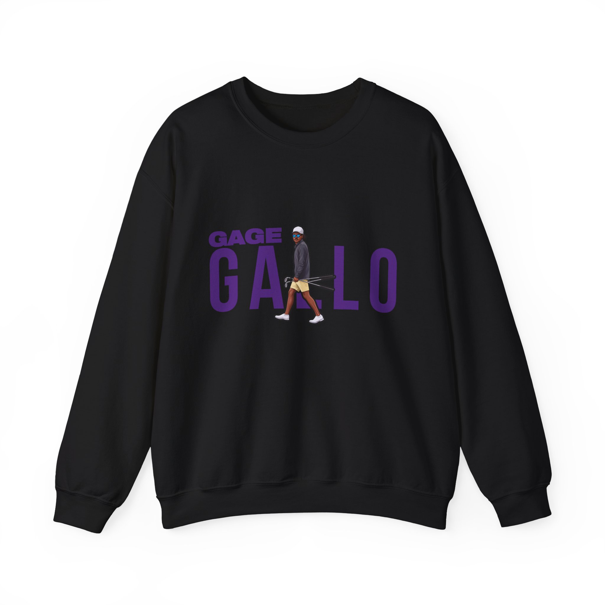 Crewneck Sweatshirt — character_player_name in Black