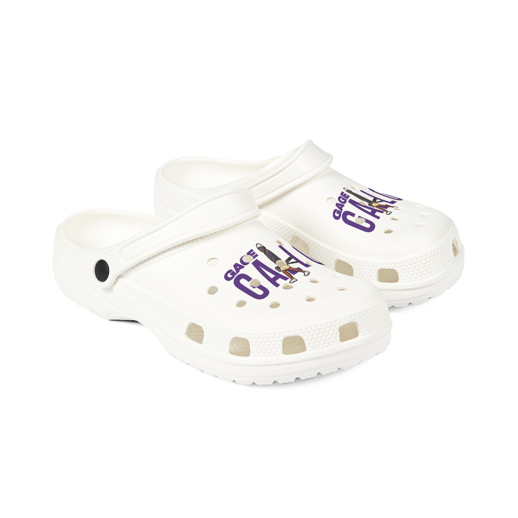 Rubber Clogs — character_player_name in White