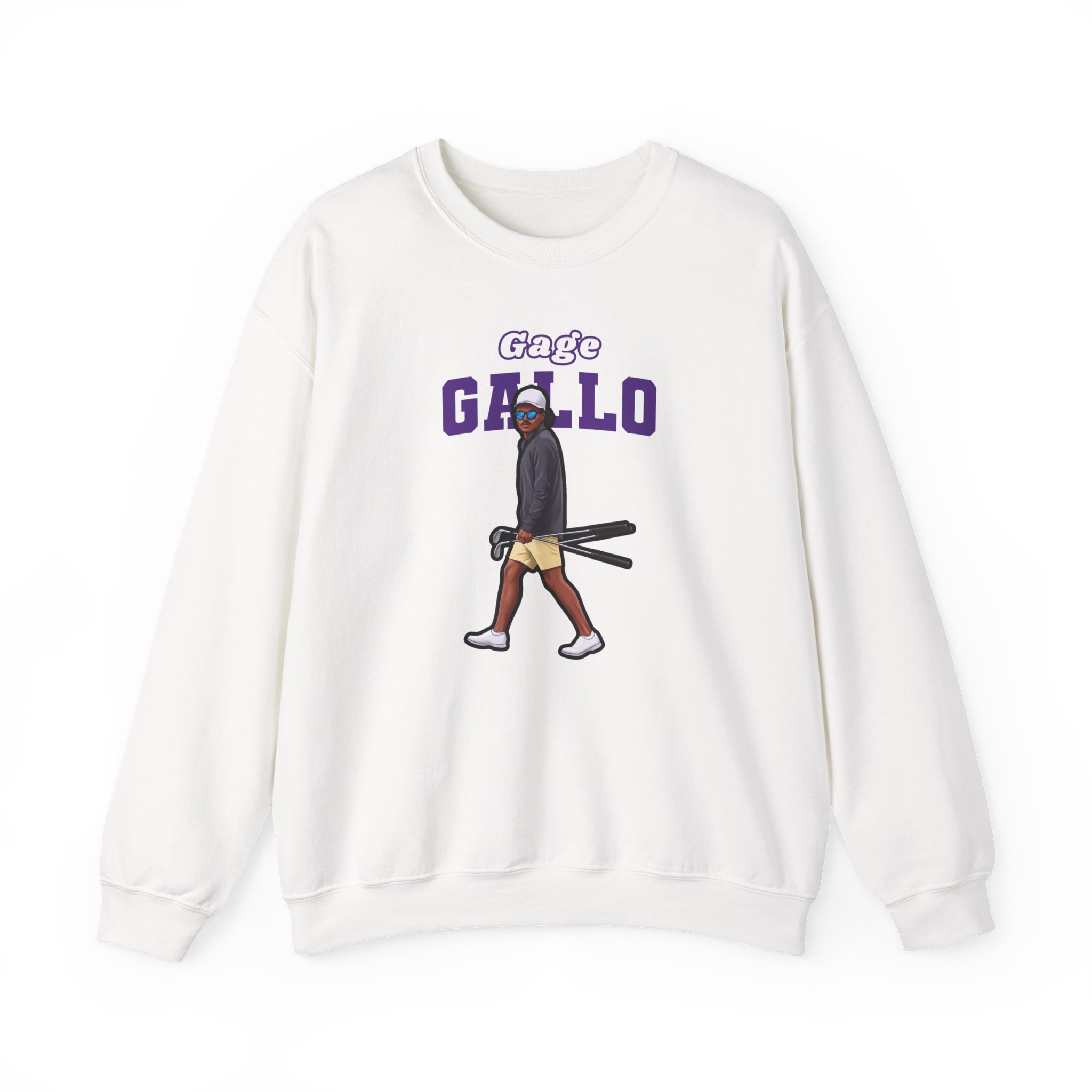 Crewneck Sweatshirt — character_name_arch in White