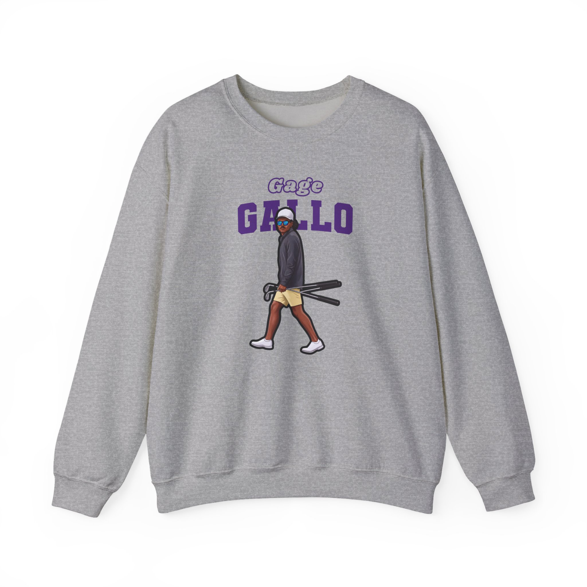 Crewneck Sweatshirt — character_name_arch in Grey