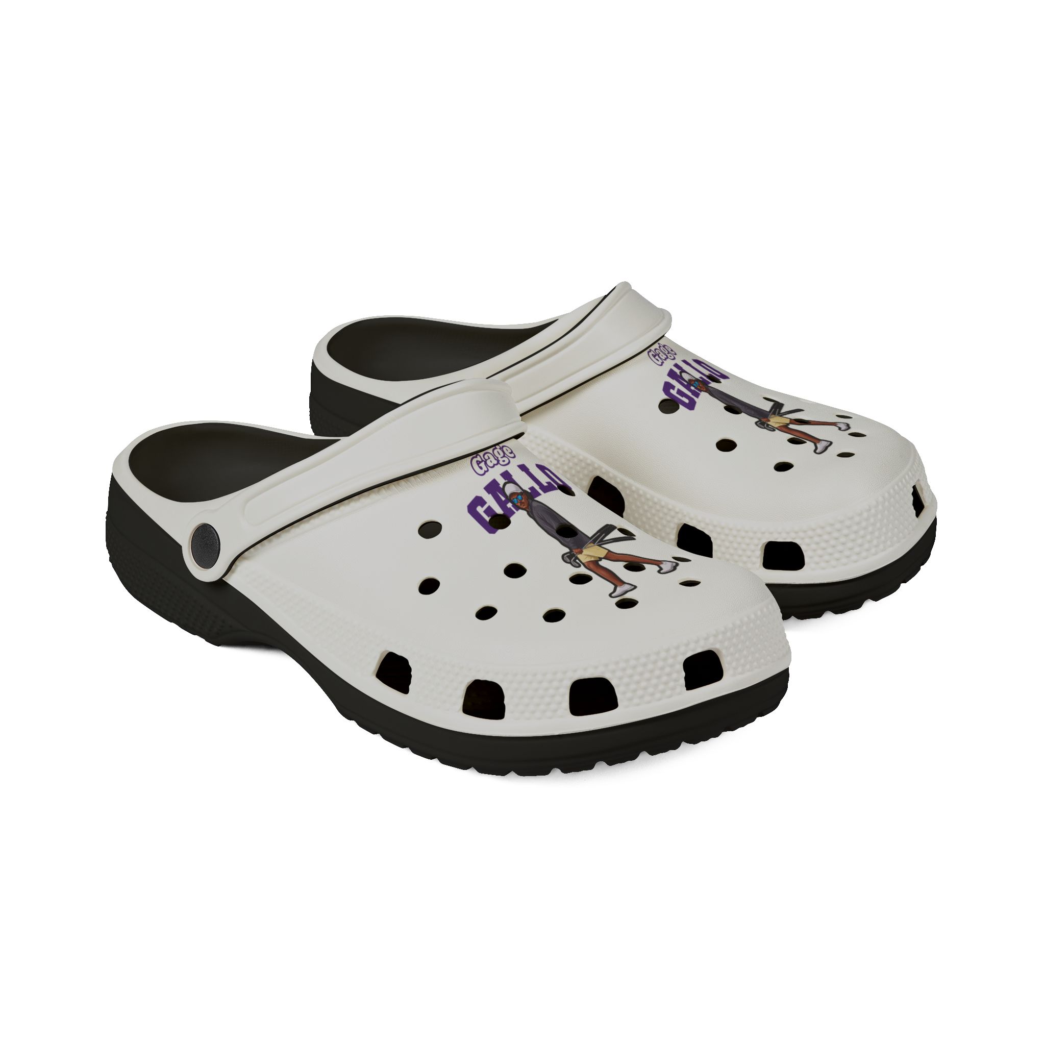 Rubber Clogs — character_name_arch in Black