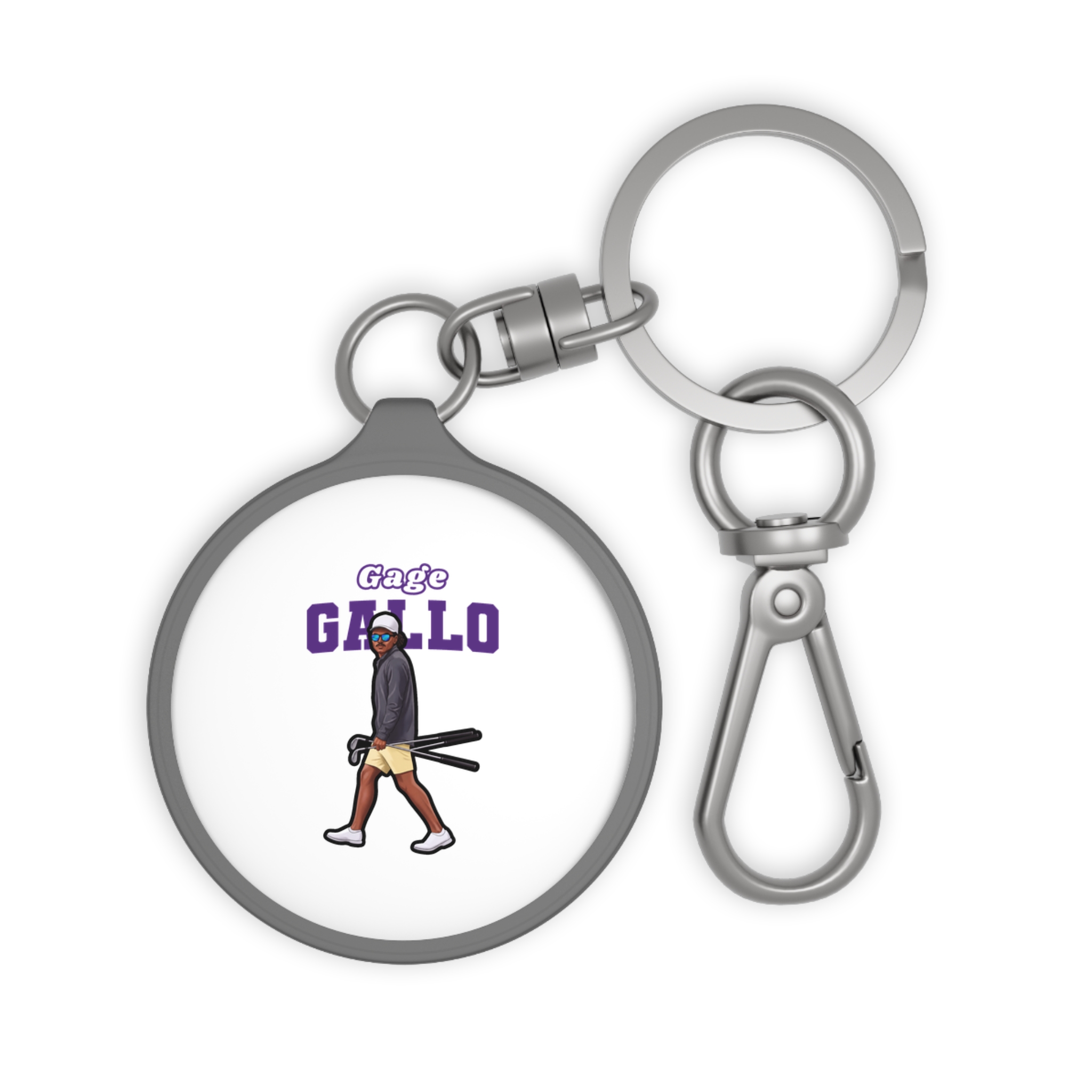 Keychain — character_name_arch in Grey