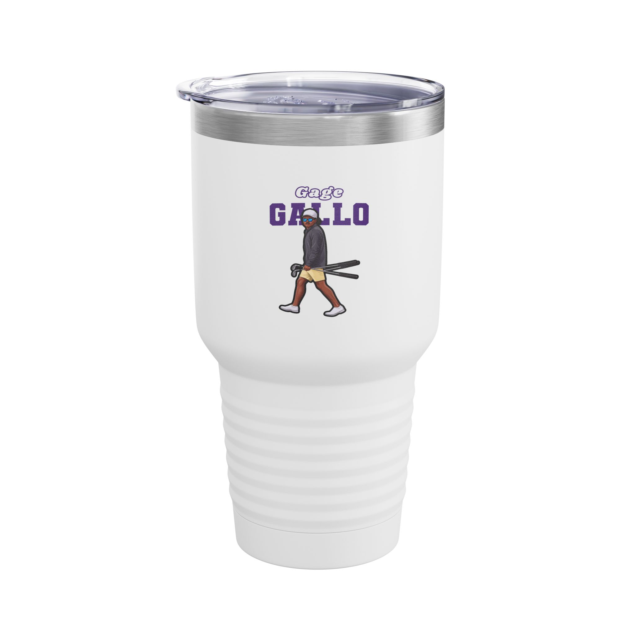 30oz Tumbler — character_name_arch in White