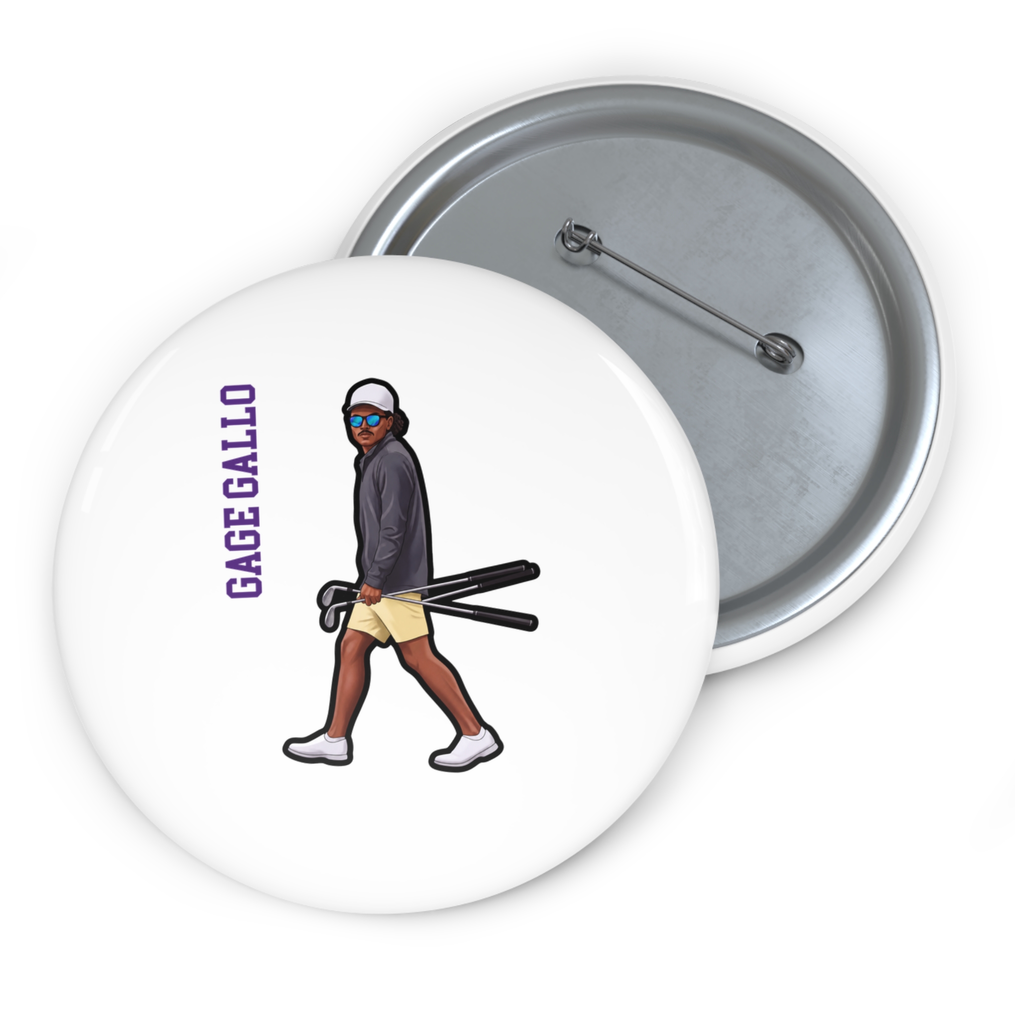 Game Day Pin — character_name_vertical in Classic