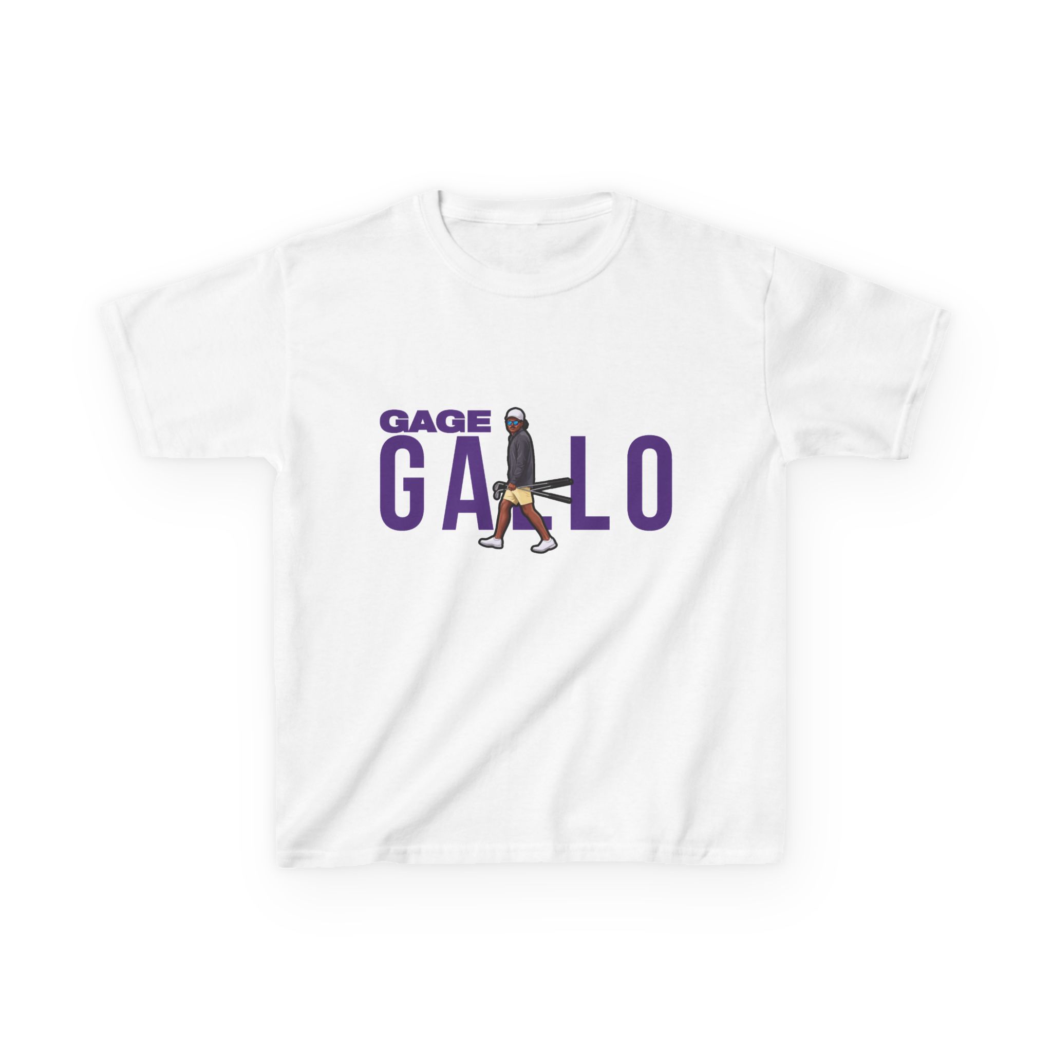 Youth Tee — character_player_name in White
