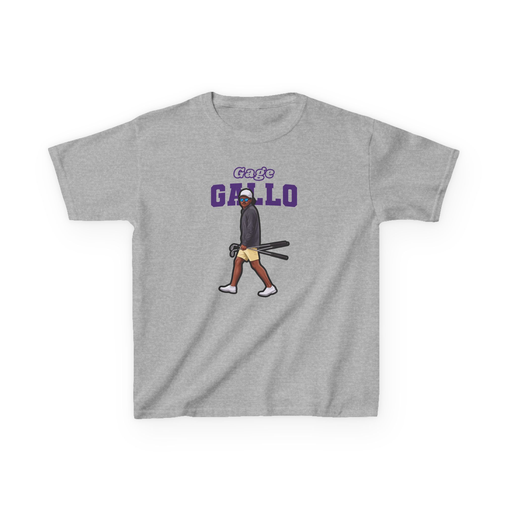 Youth Tee — character_name_arch in Grey
