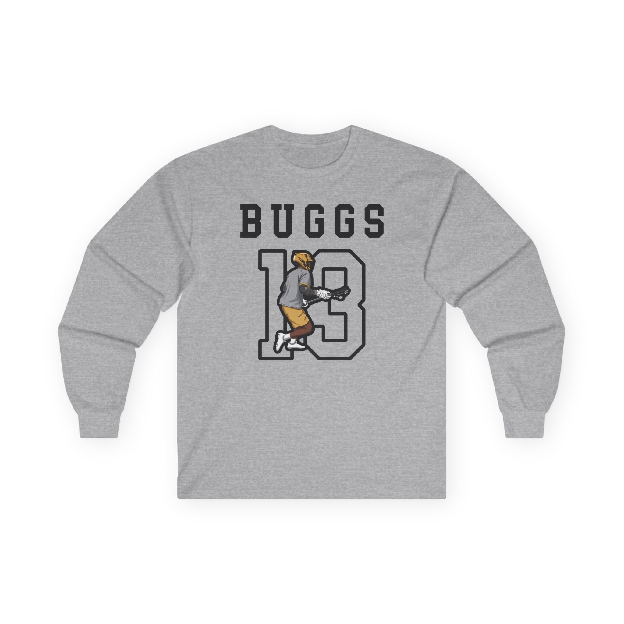 Long Sleeve Tee — character_shirsey in Grey