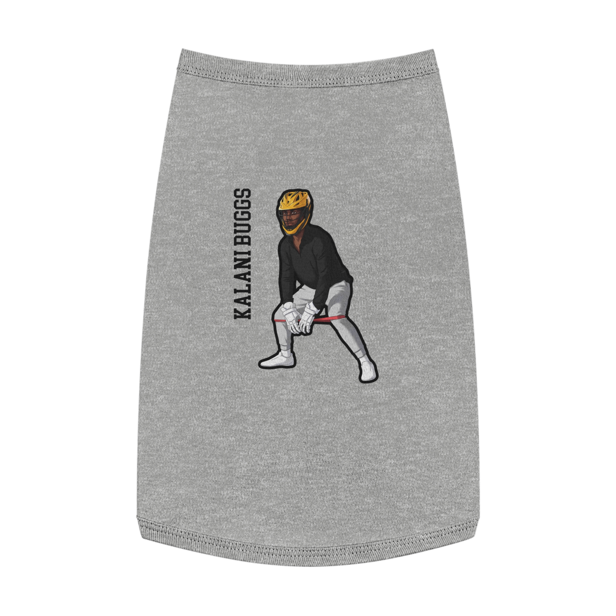 Pet Tank Top — character_name_vertical in White