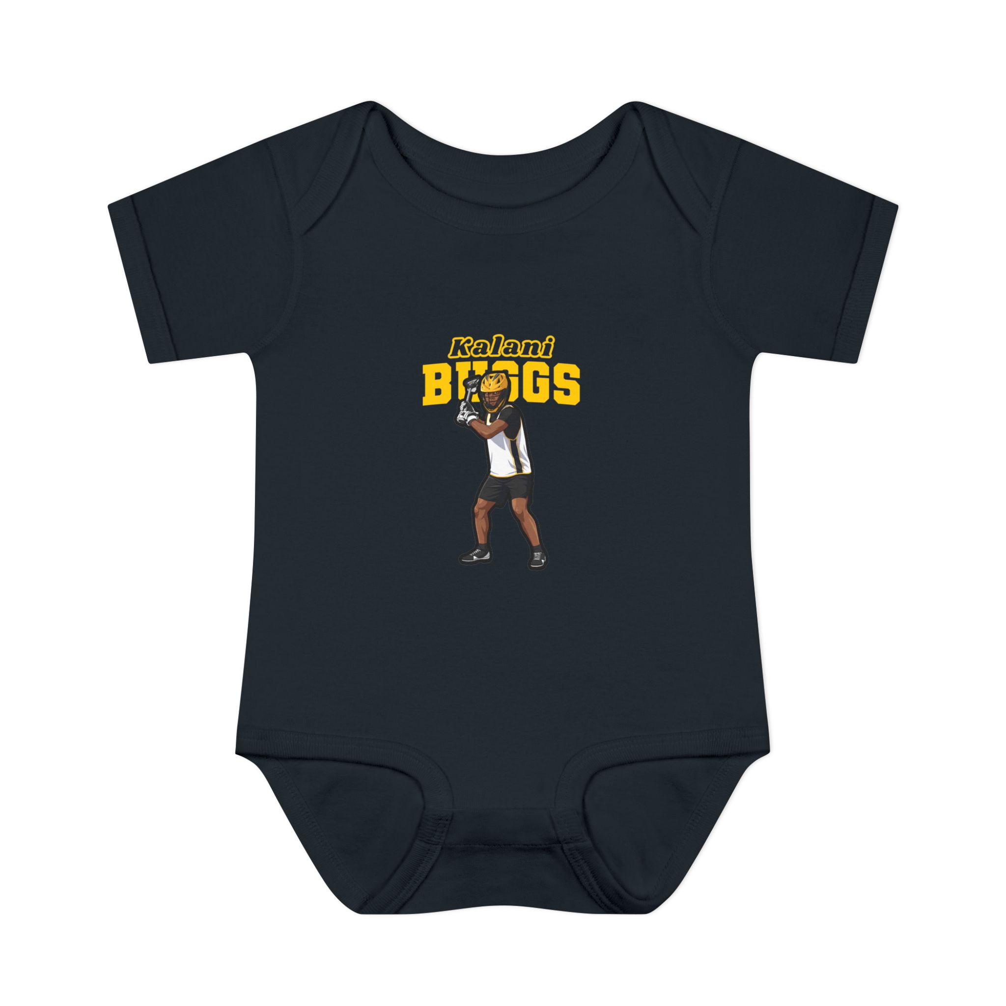 Baby Onesie — character_name_arch in Black