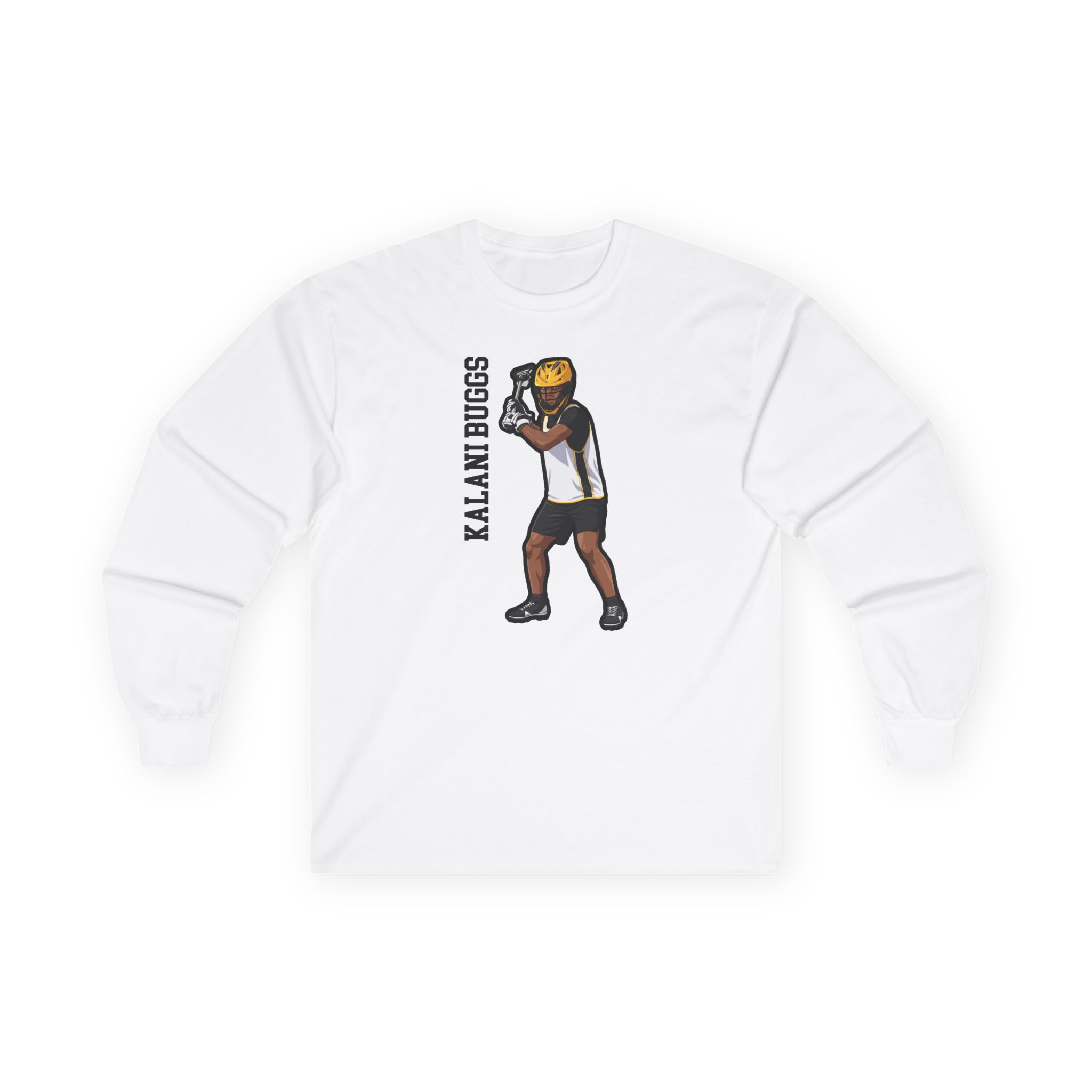 Long Sleeve Tee — character_name_vertical in White