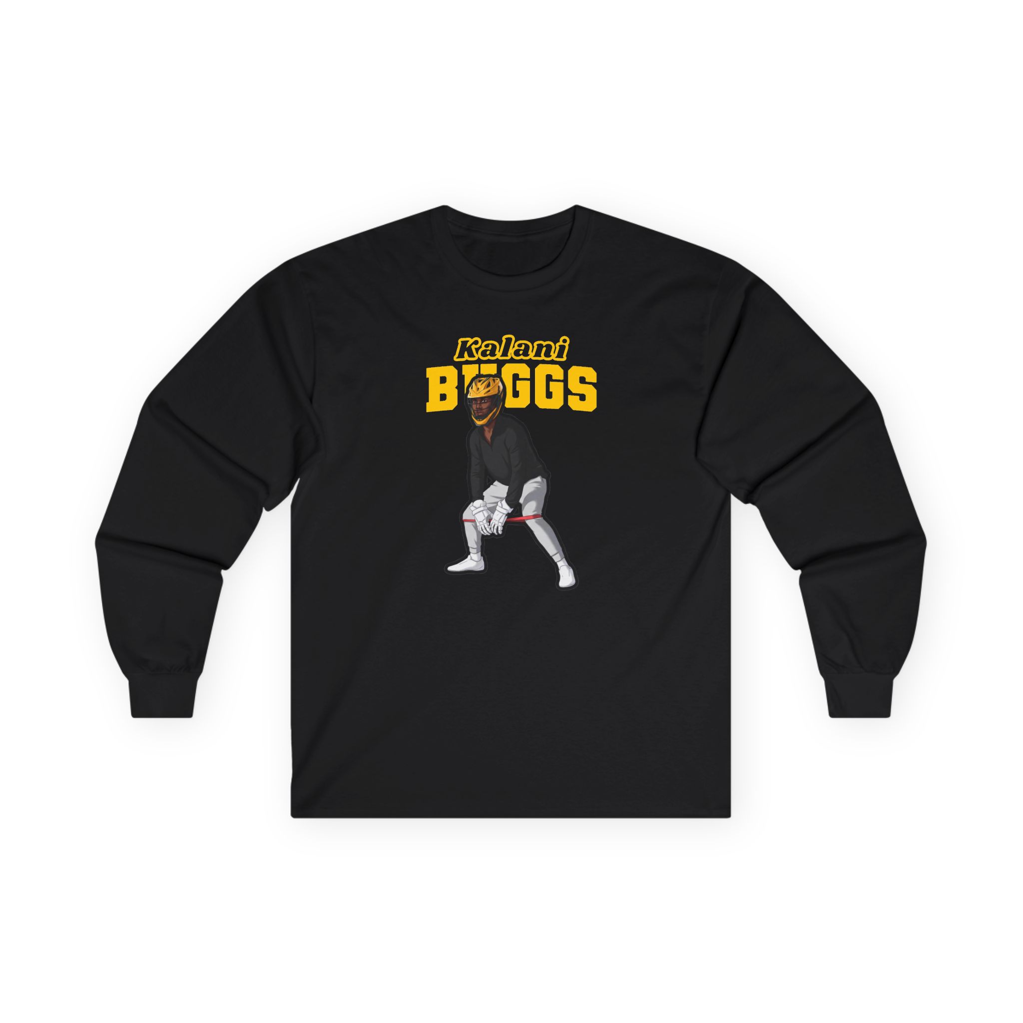Long Sleeve Tee — character_name_arch in Black