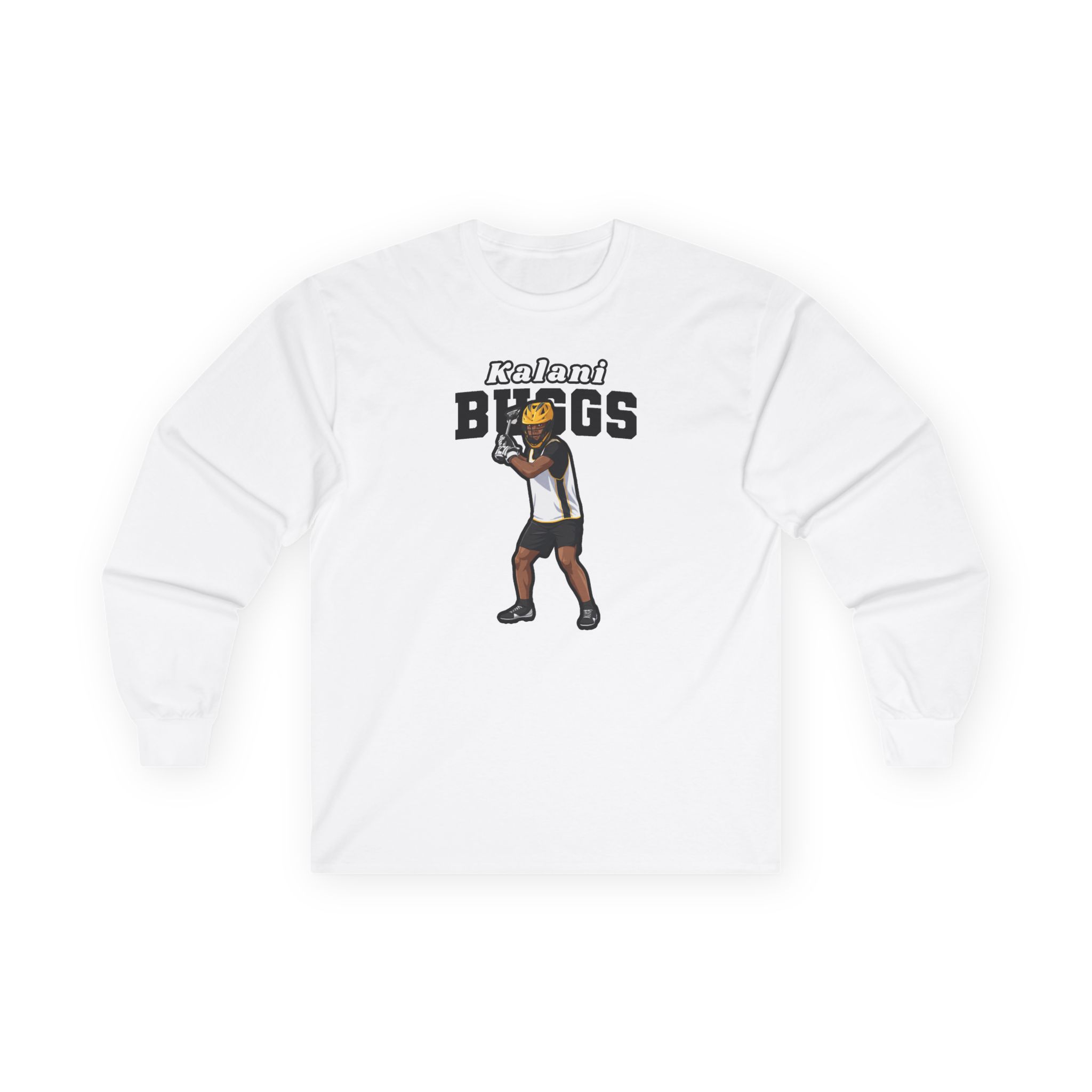 Long Sleeve Tee — character_name_arch in White