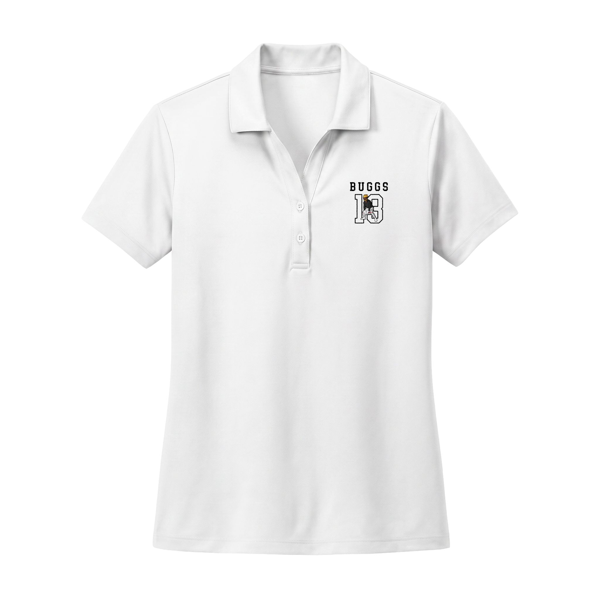 Women's Polo — character_shirsey in White