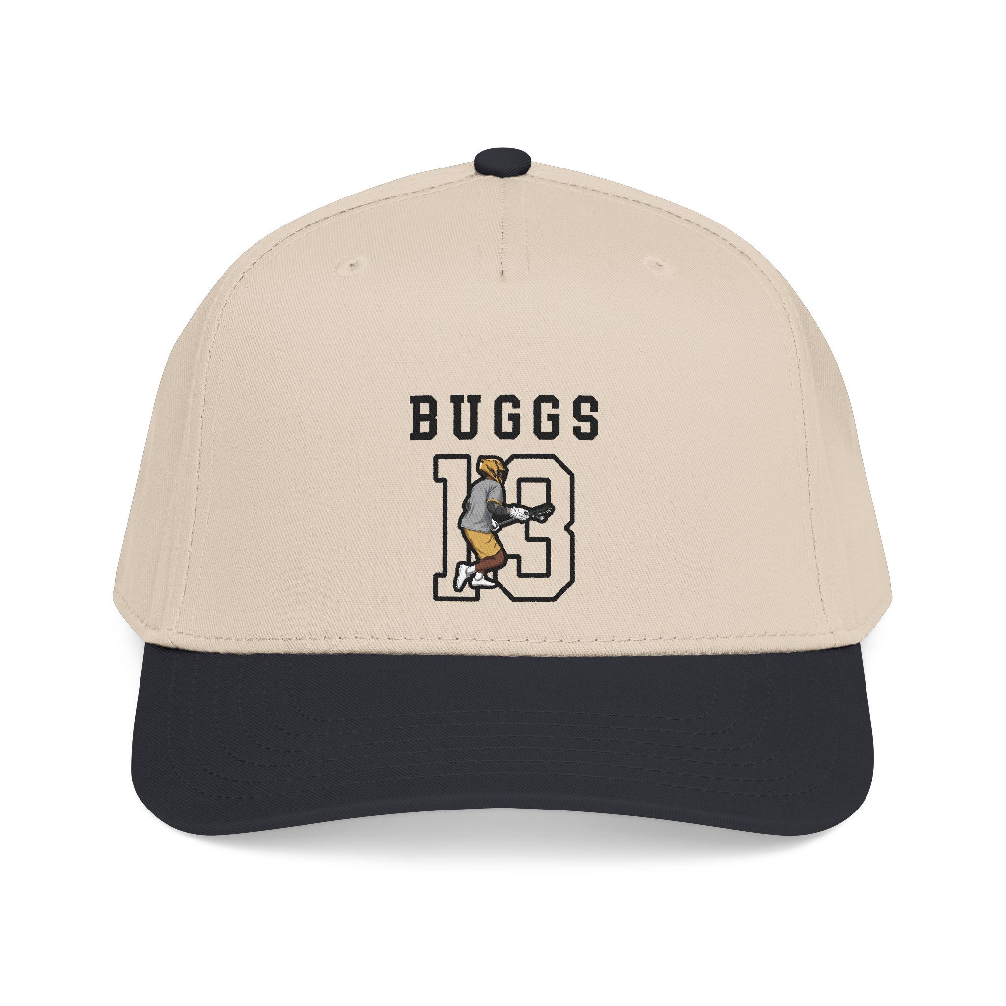 Baseball Cap — character_shirsey in Black / Natural