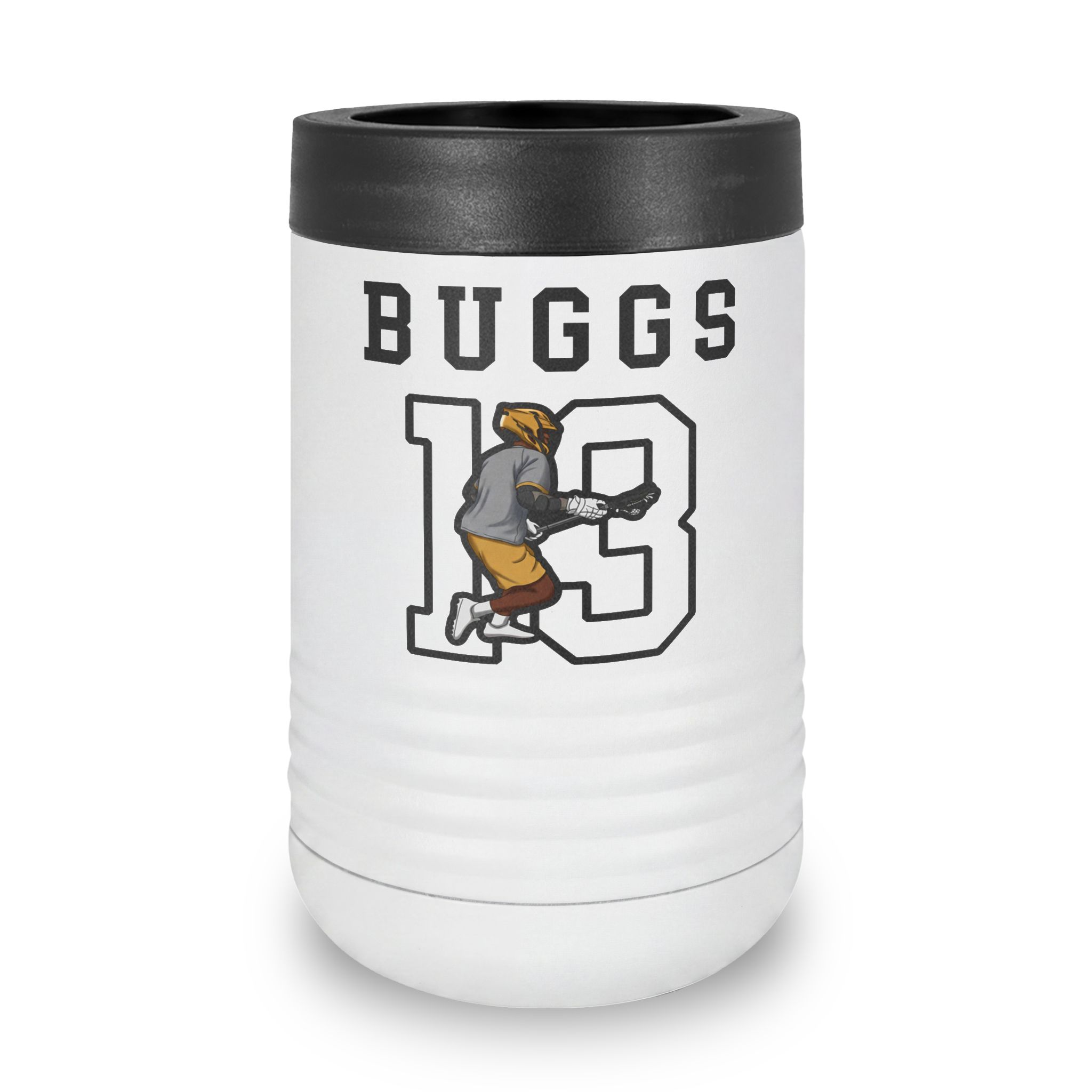 Stainless Can Cooler — character_shirsey in White