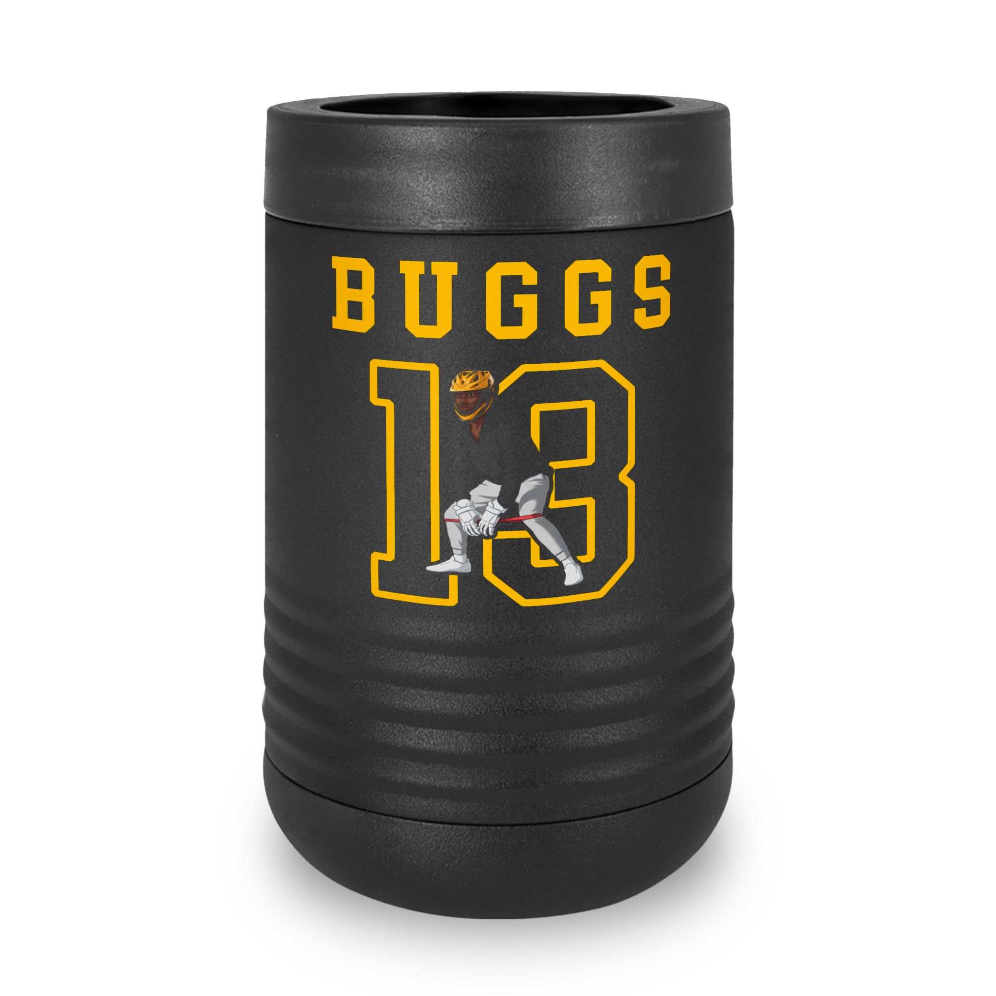 Stainless Can Cooler — character_shirsey in Black